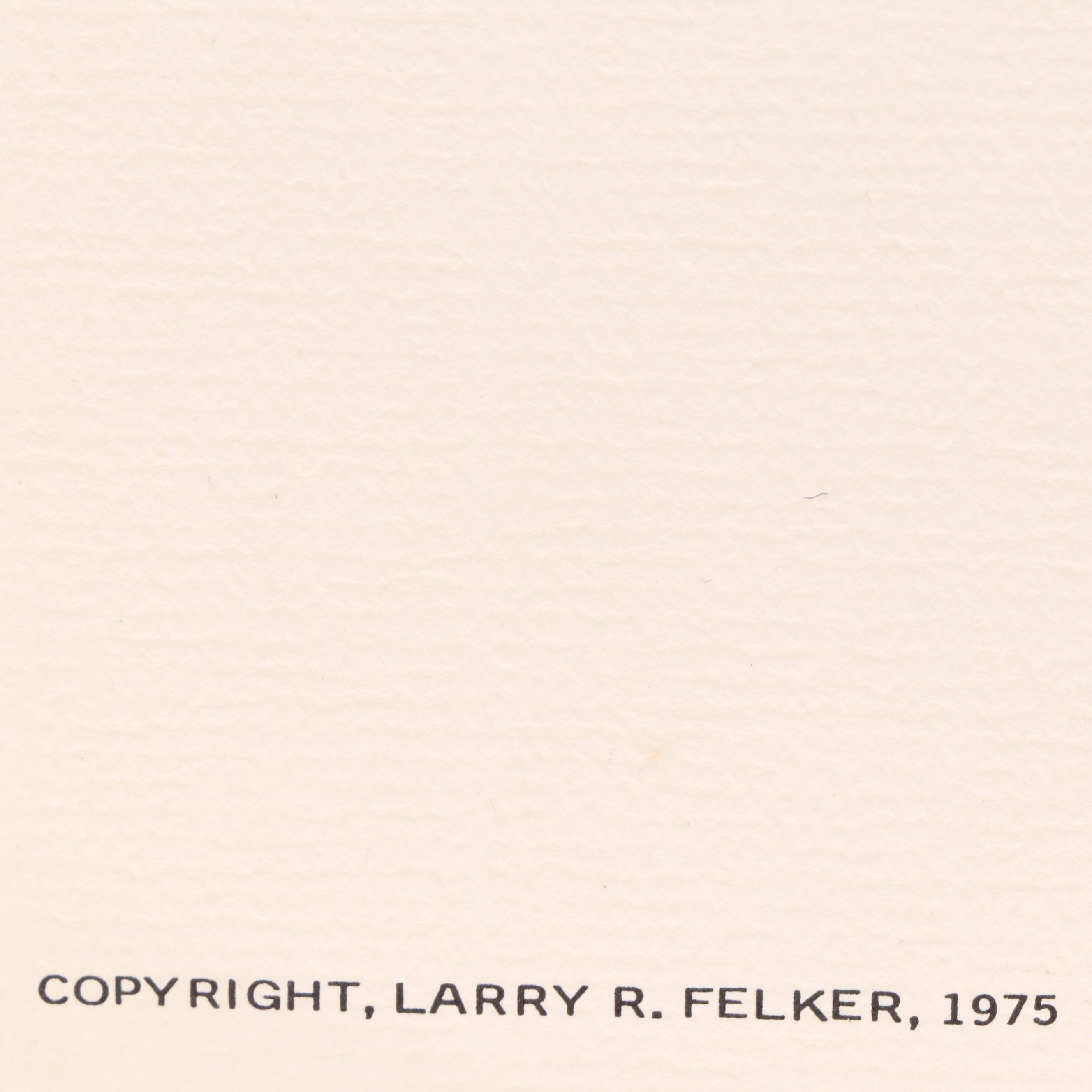 Larry Felker Offset Litho "American Bald Eagle (Haliaeetus Leucocephalus)," 1975