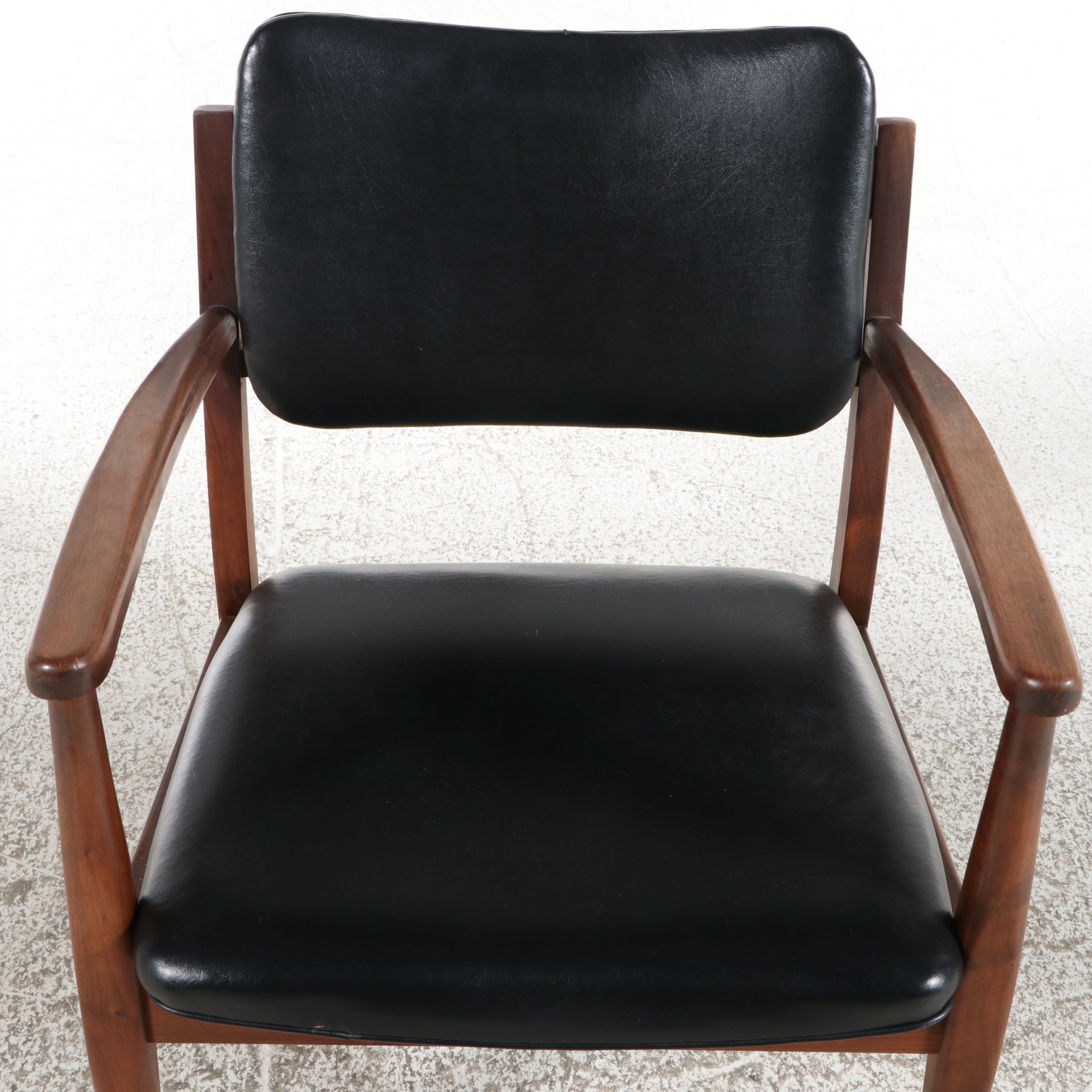 Pair of Gregson Mfg. Mid Century Modern Walnut Armchairs, c. 1960s