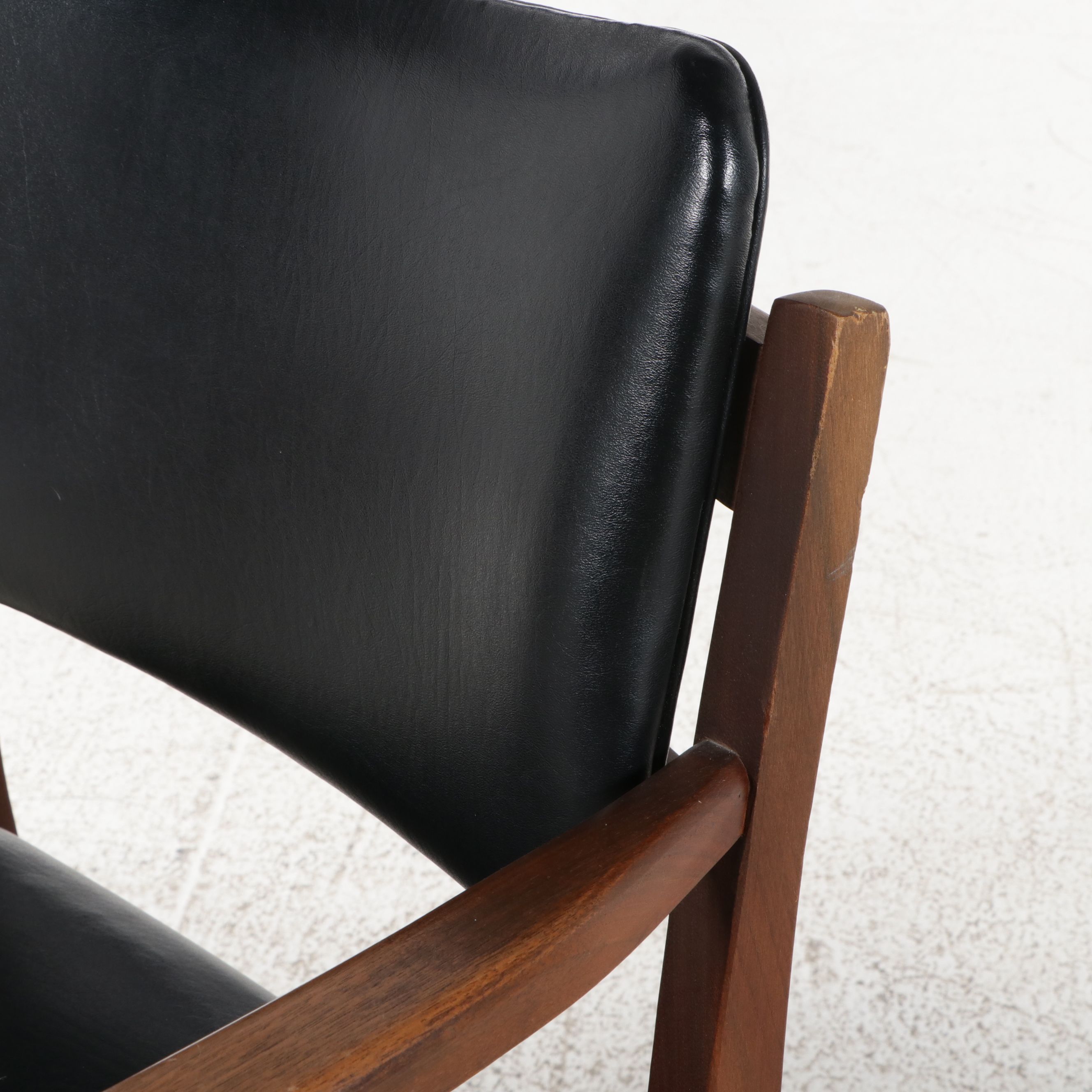 Pair of Gregson Mfg. Mid Century Modern Walnut Armchairs, c. 1960s