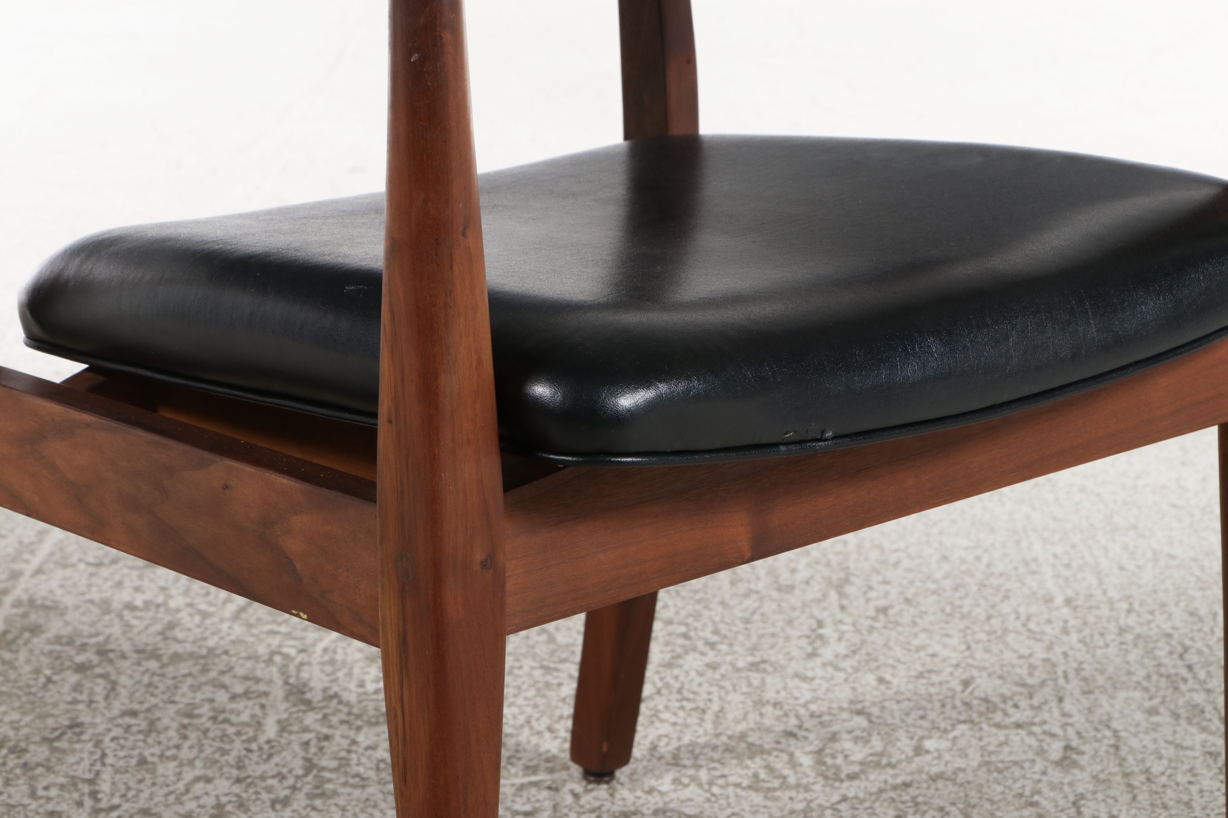 Pair of Gregson Mfg. Mid Century Modern Walnut Armchairs, c. 1960s