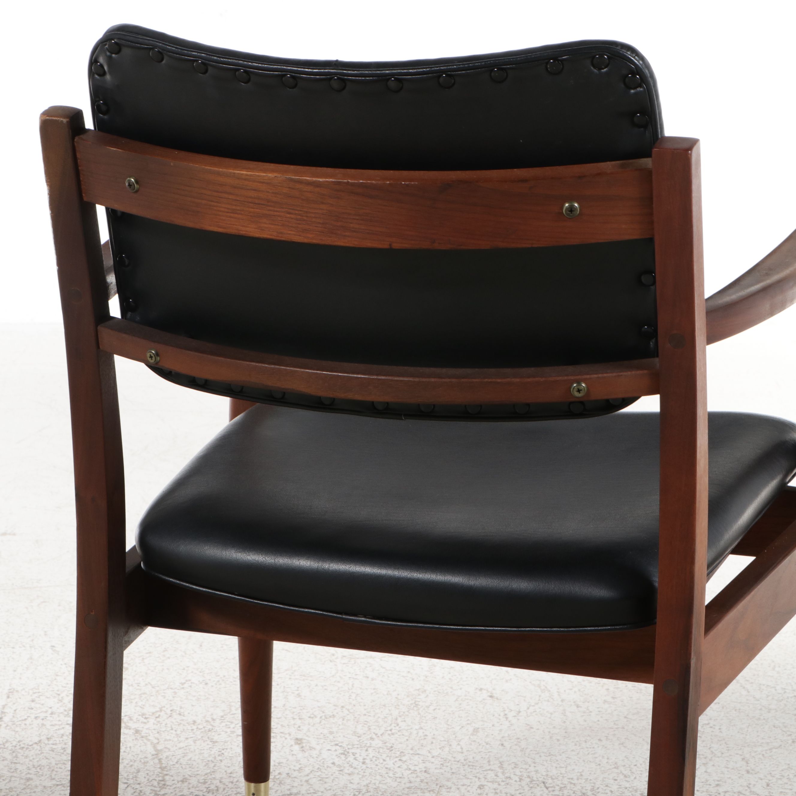 Pair of Gregson Mfg. Mid Century Modern Walnut Armchairs, c. 1960s