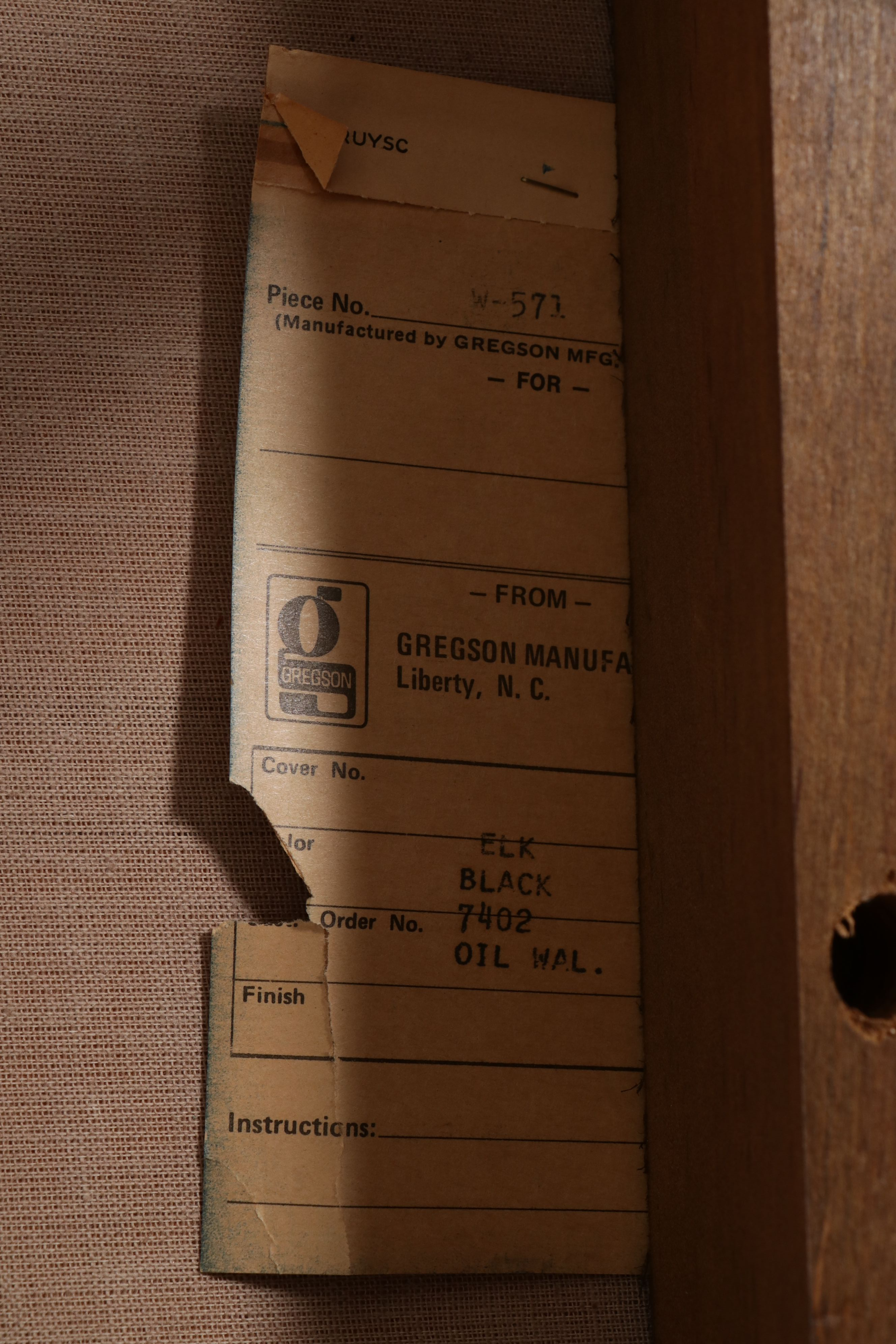 Pair of Gregson Mfg. Mid Century Modern Walnut Armchairs, c. 1960s