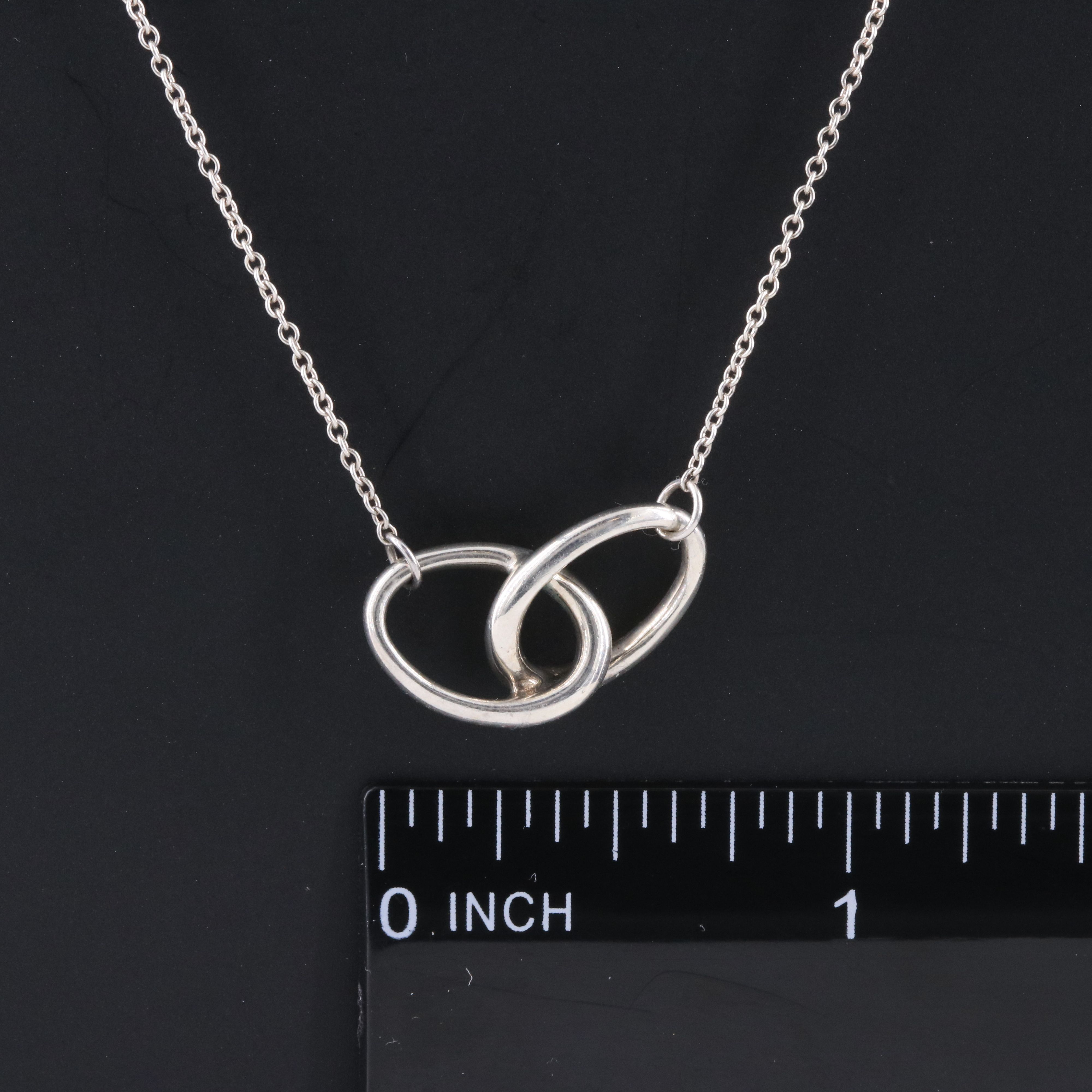 Elsa Peretti for Tiffany & Co. Sterling Interlocking Ovals Necklace