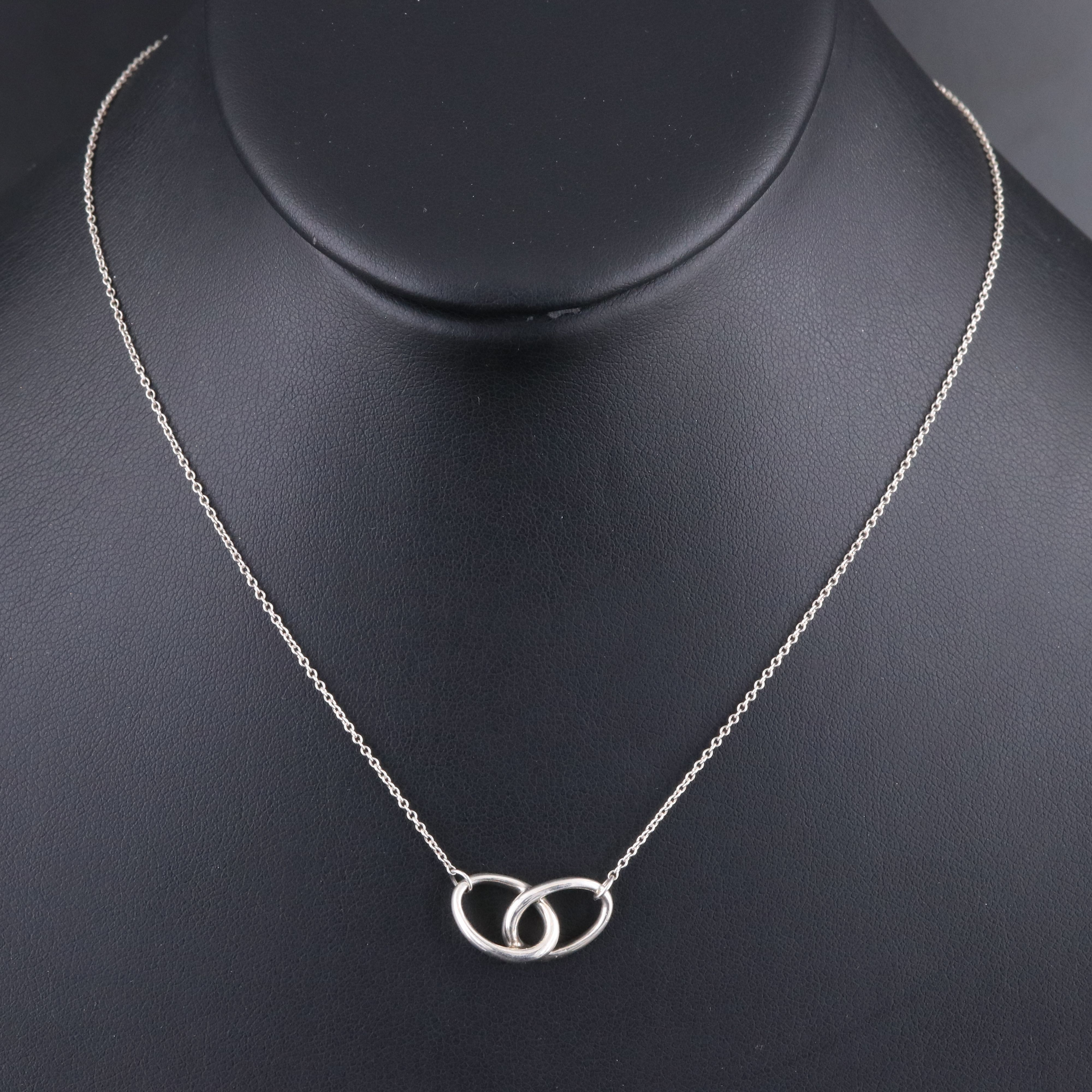 Elsa Peretti for Tiffany & Co. Sterling Interlocking Ovals Necklace