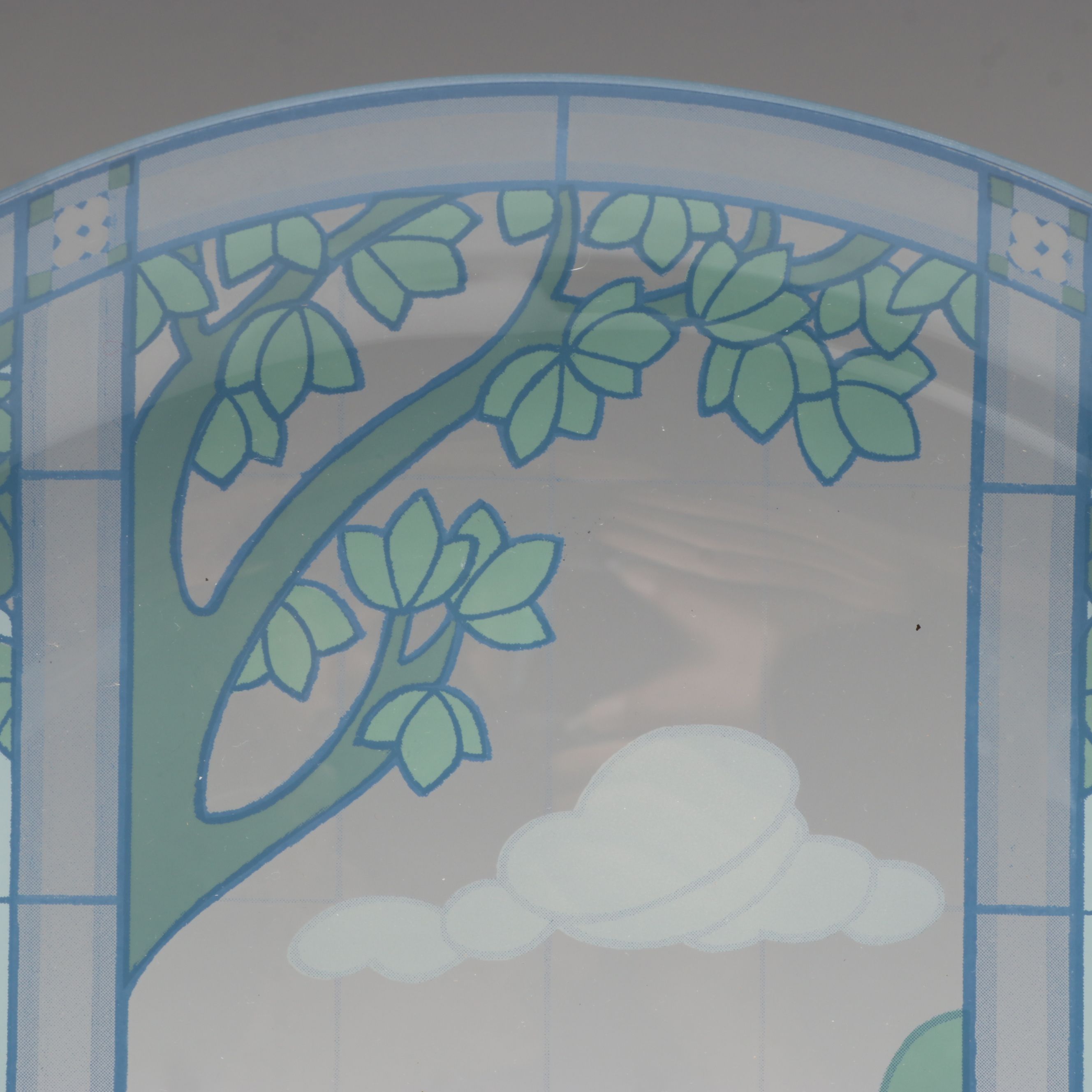 Pilgrim Art Nouveau Style "Silhouette Server" Glass Platter