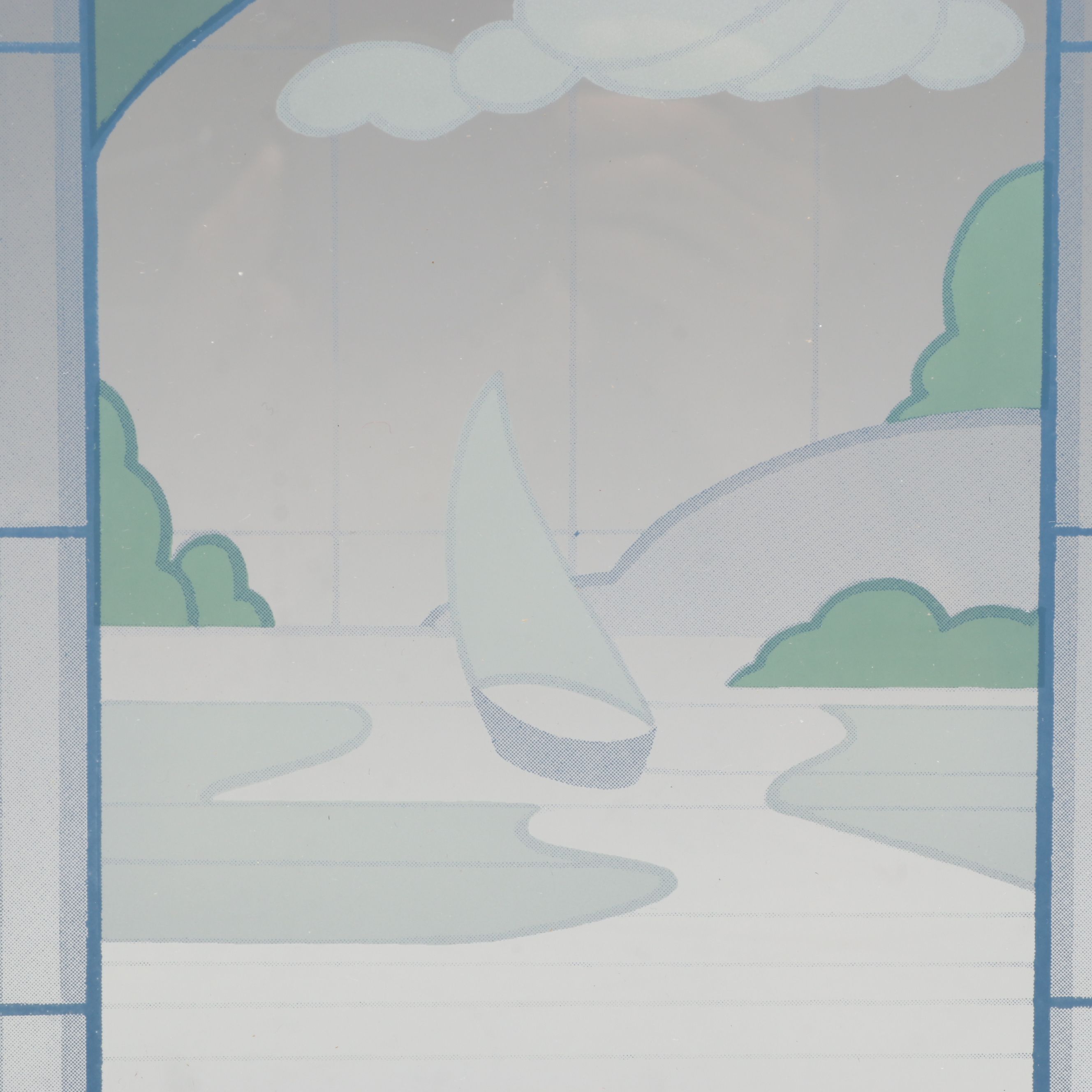 Pilgrim Art Nouveau Style "Silhouette Server" Glass Platter