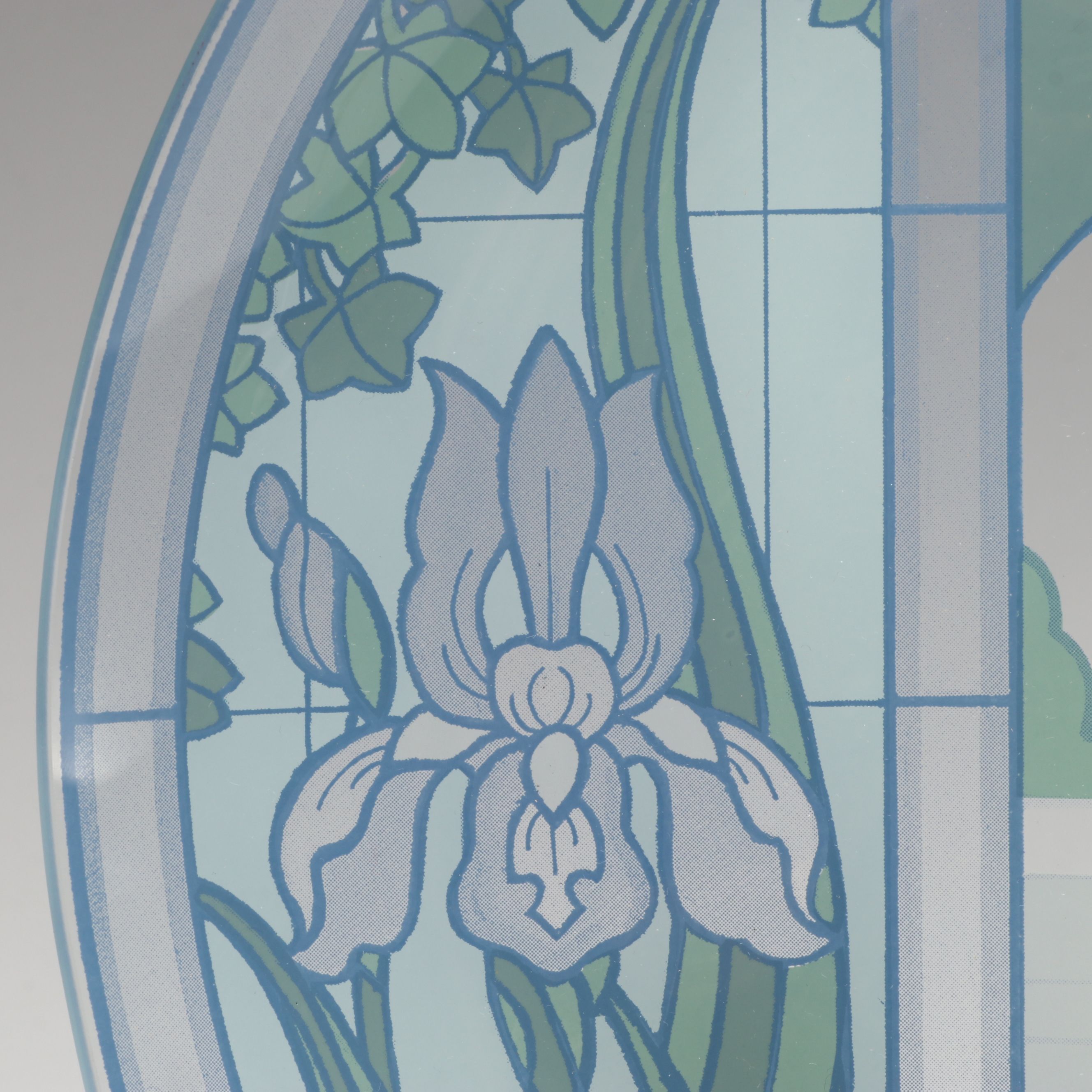 Pilgrim Art Nouveau Style "Silhouette Server" Glass Platter