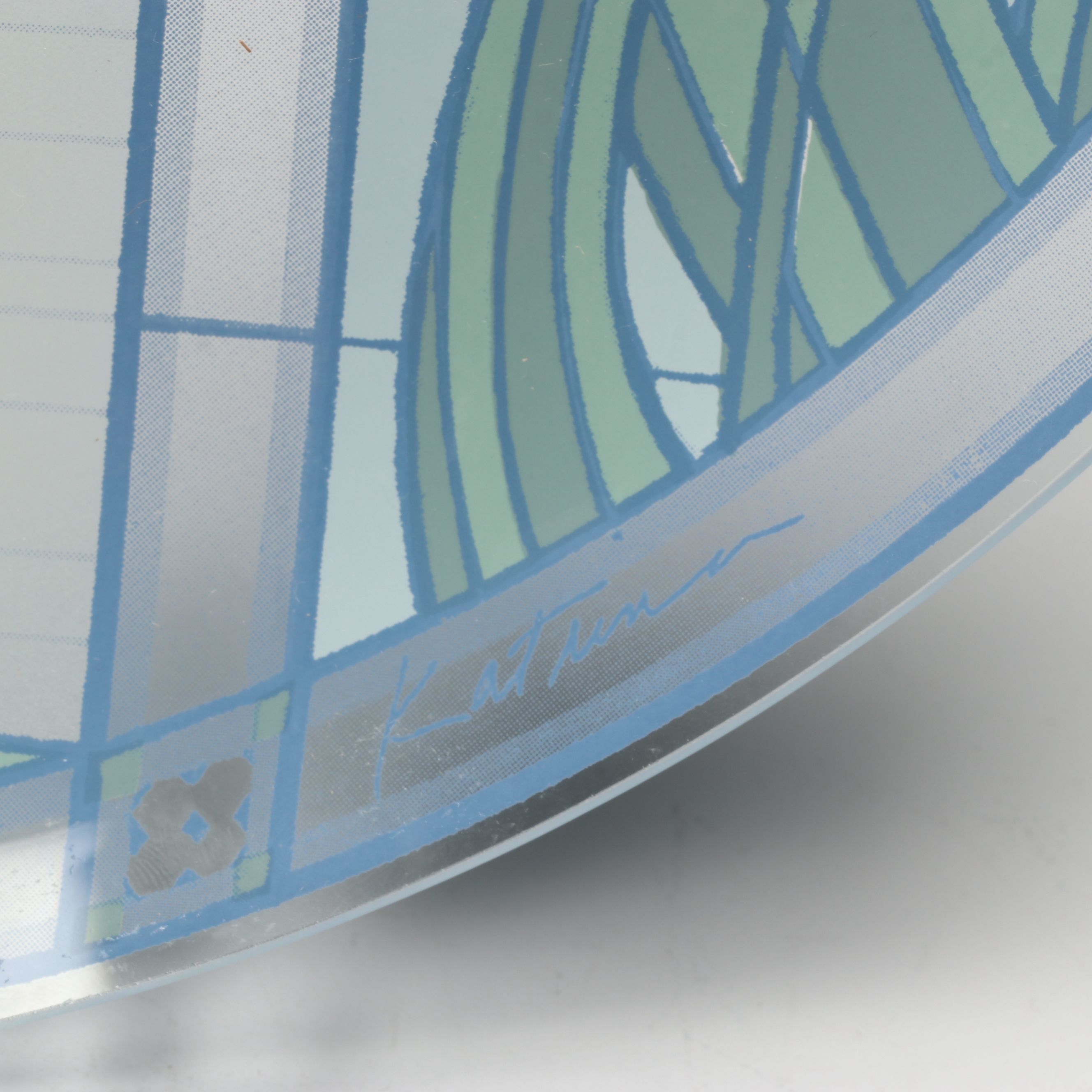 Pilgrim Art Nouveau Style "Silhouette Server" Glass Platter