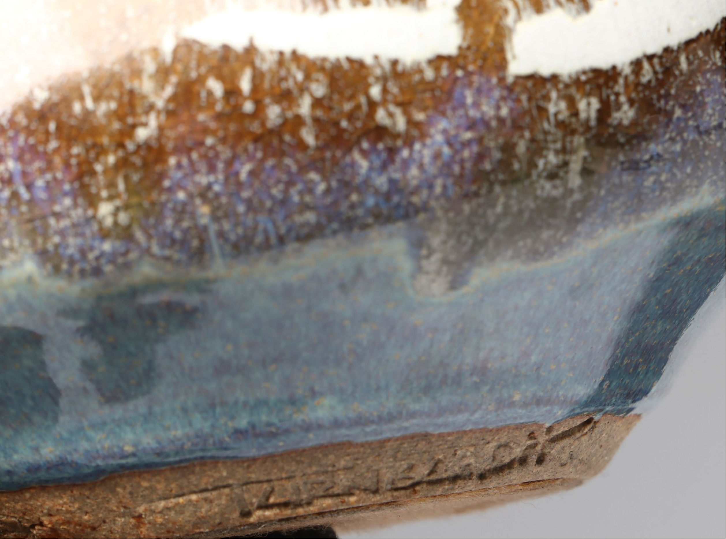 Studio Pottery Drip Glazed and Other Stoneware Vases and Bowl