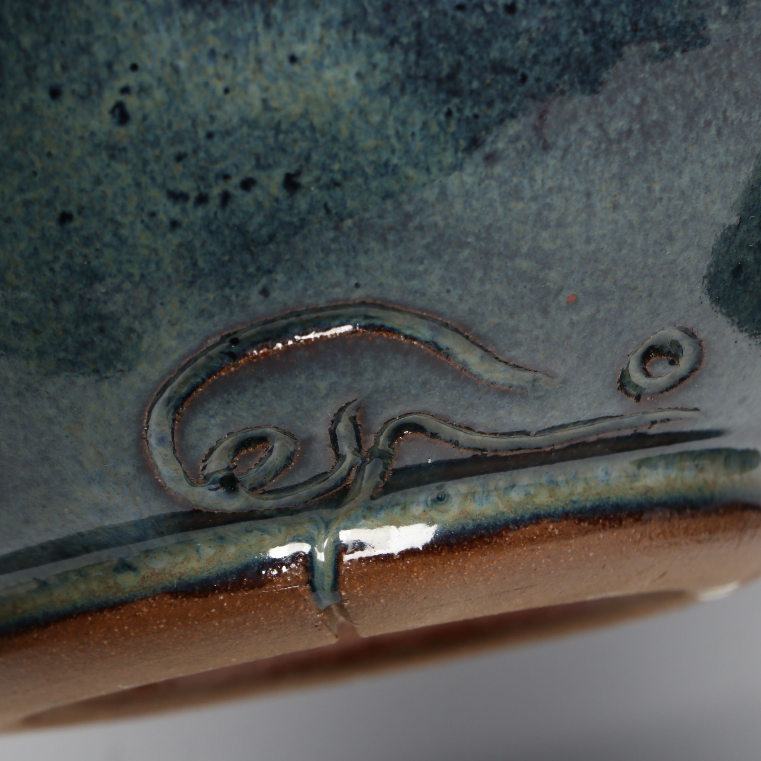 Studio Pottery Drip Glazed and Other Stoneware Vases and Bowl