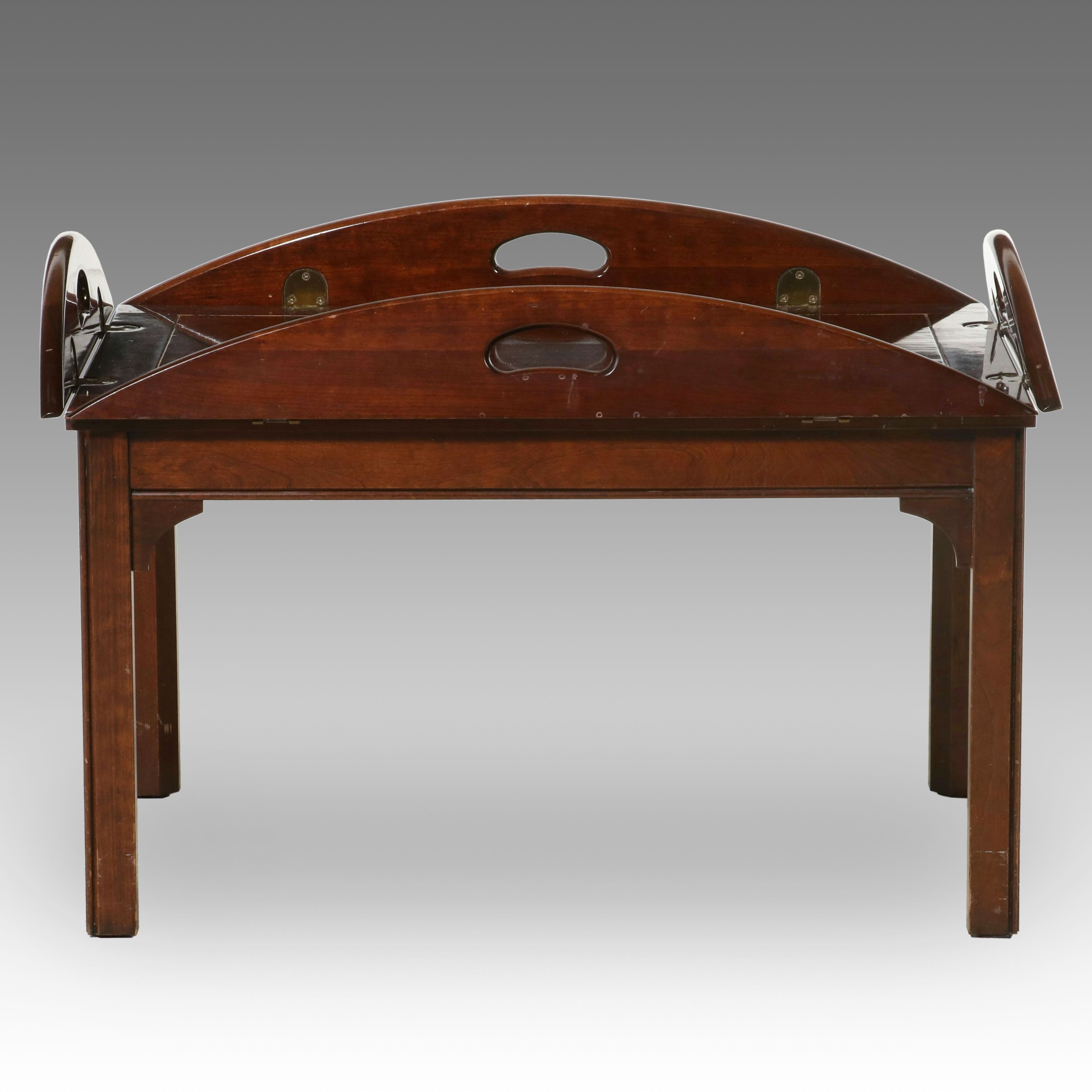 Georgian Style Mahogany Butler's Tray Table