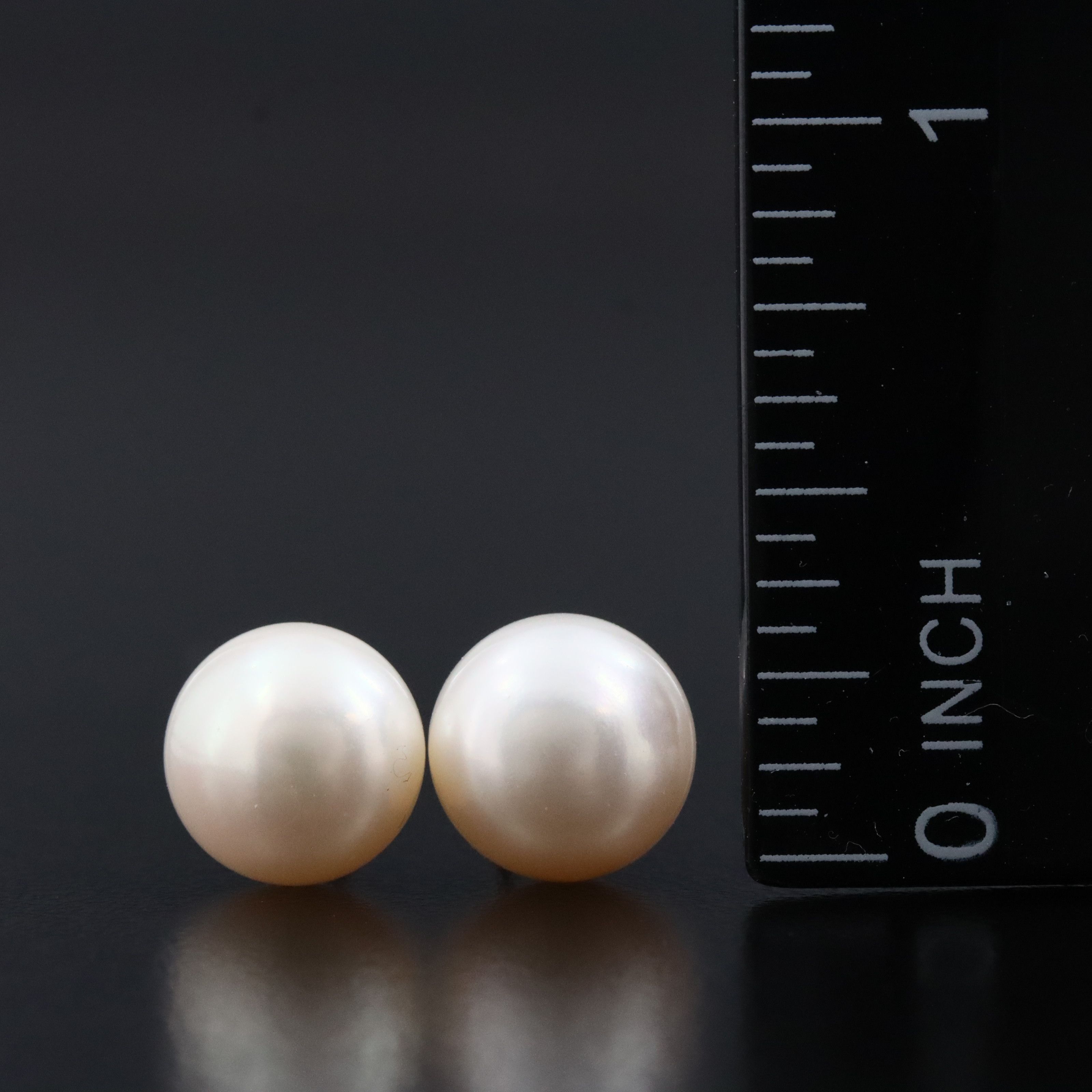 14K Pearl Stud Earrings