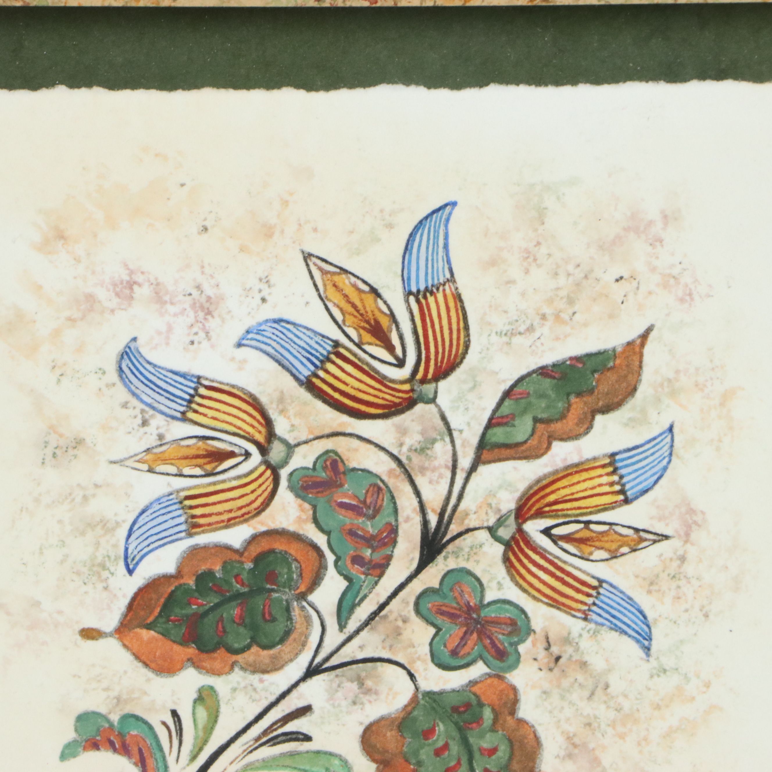 Chris Noah-Cooper Hand-Colored Etchings "Three Tulips" and "Rejoicing Lilies"