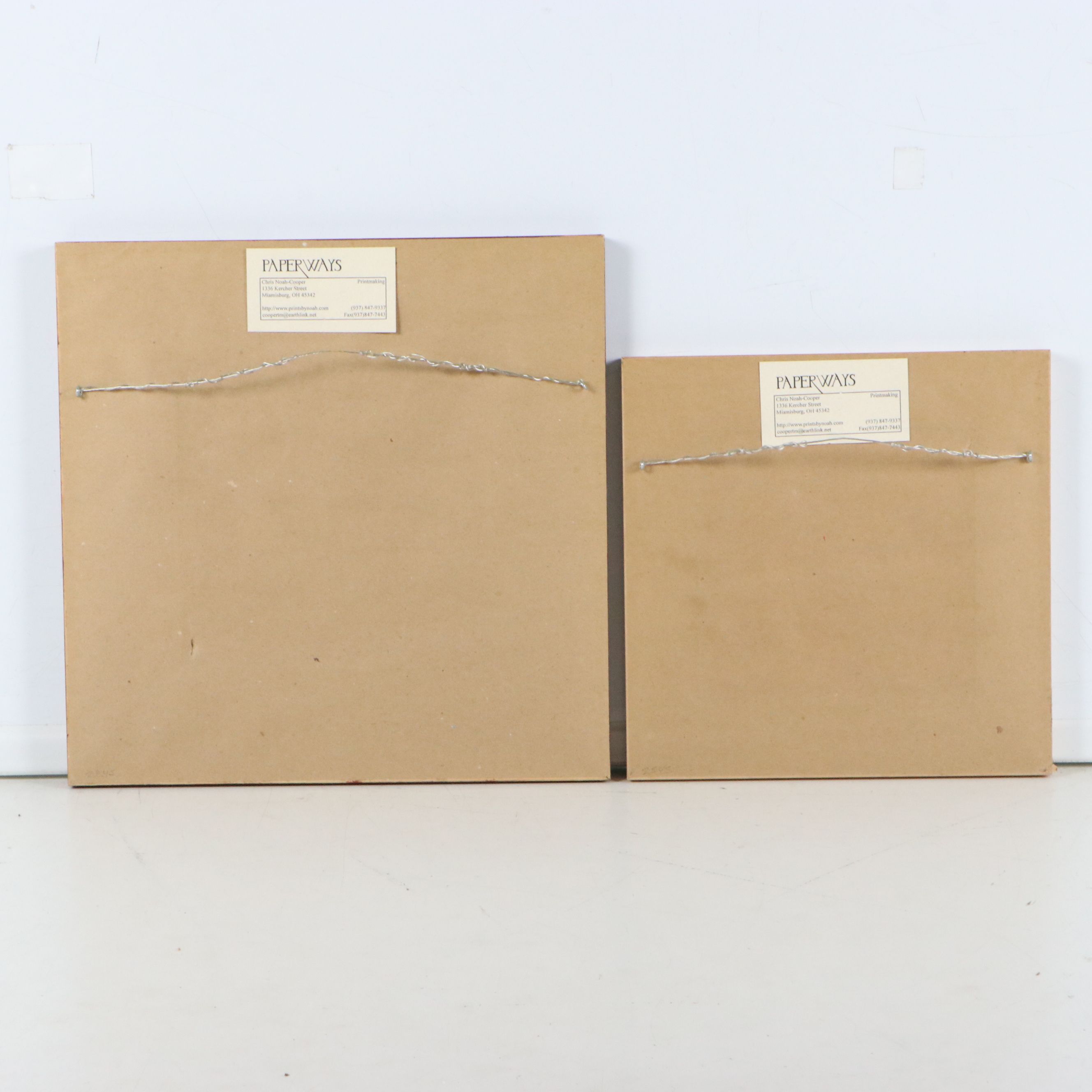 Chris Noah-Cooper Hand-Colored Etchings "Three Tulips" and "Rejoicing Lilies"