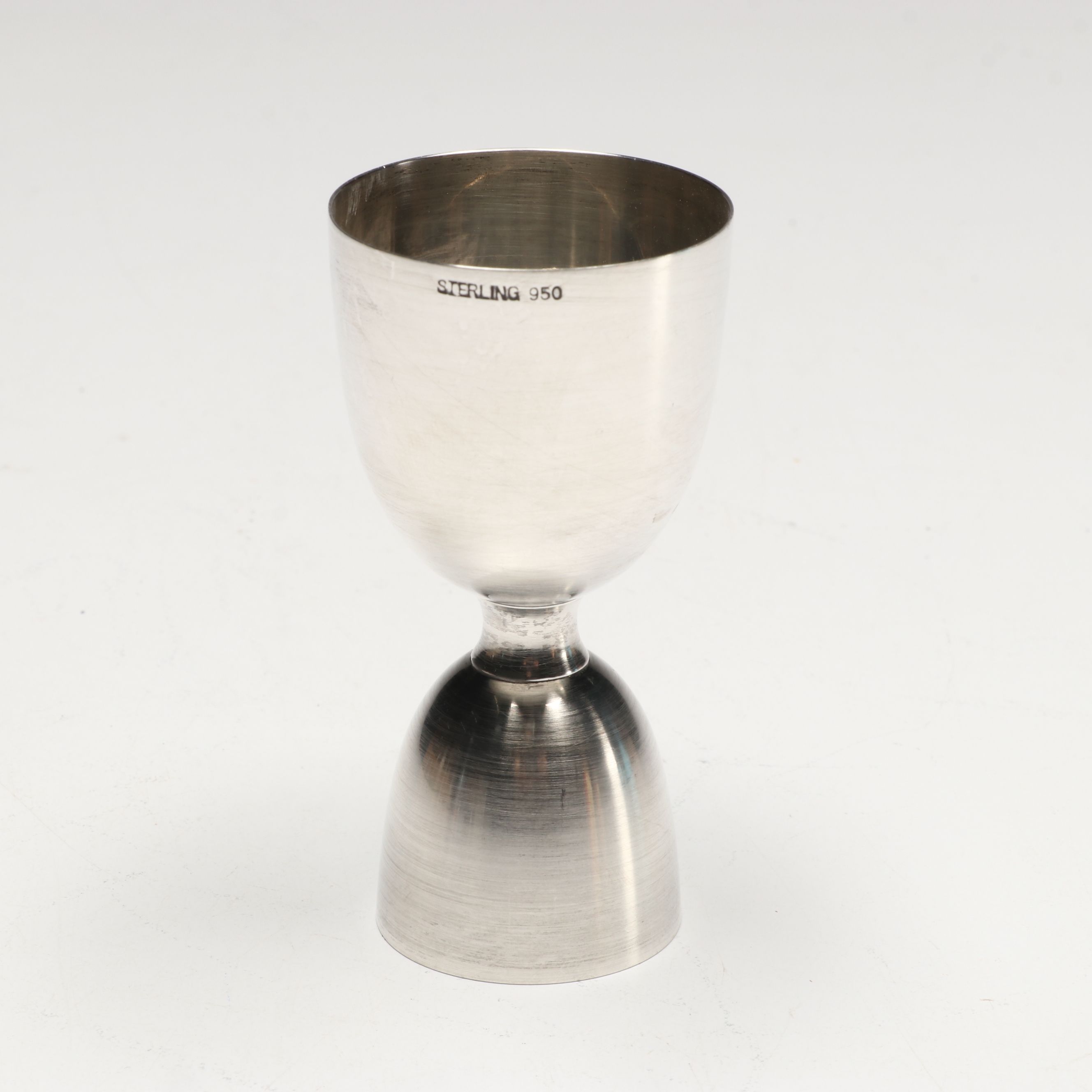 Austin Nichols Wild Turkey Ceramic Pitcher with Sterling and Metal Jiggers