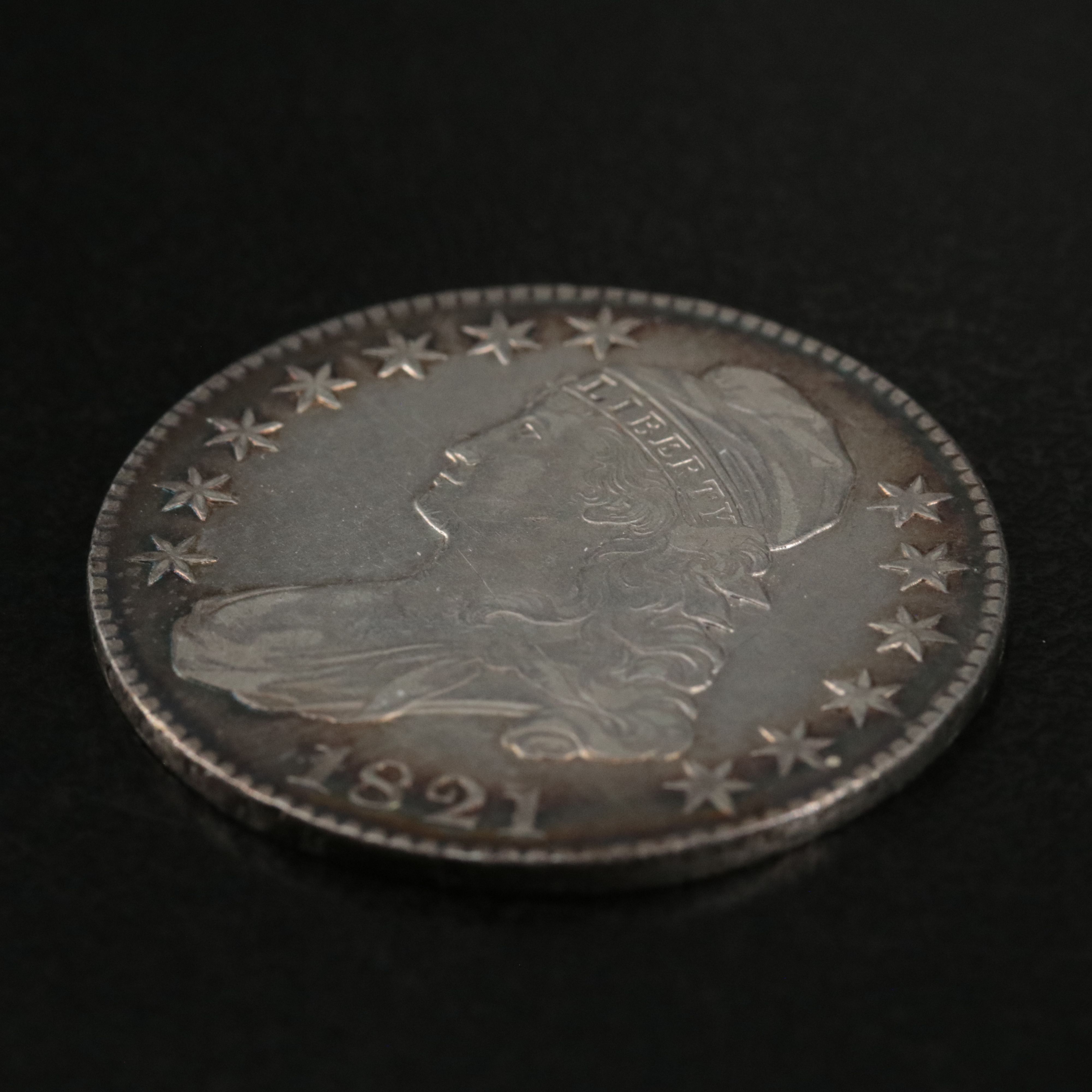 1821 Capped Bust Silver Half Dollar