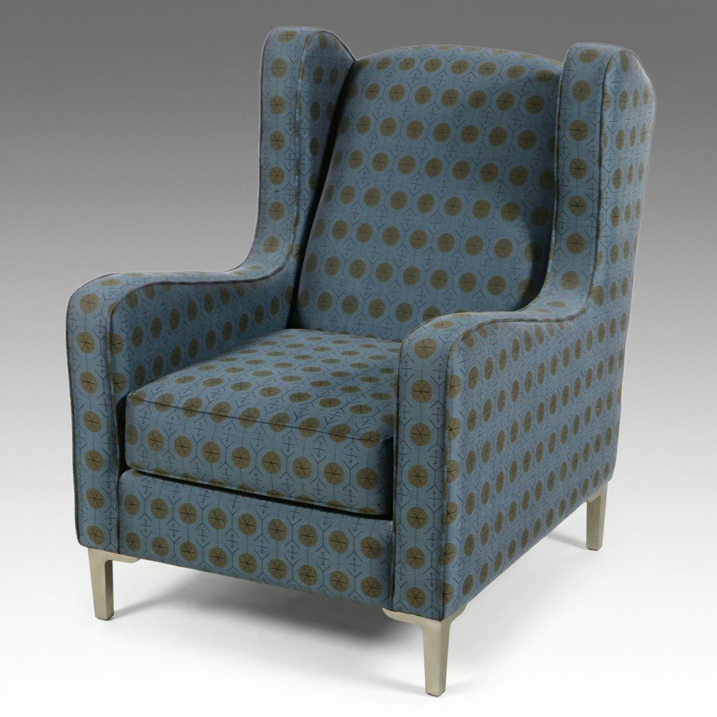 Contemporary Carter Wingback Lounge Chair