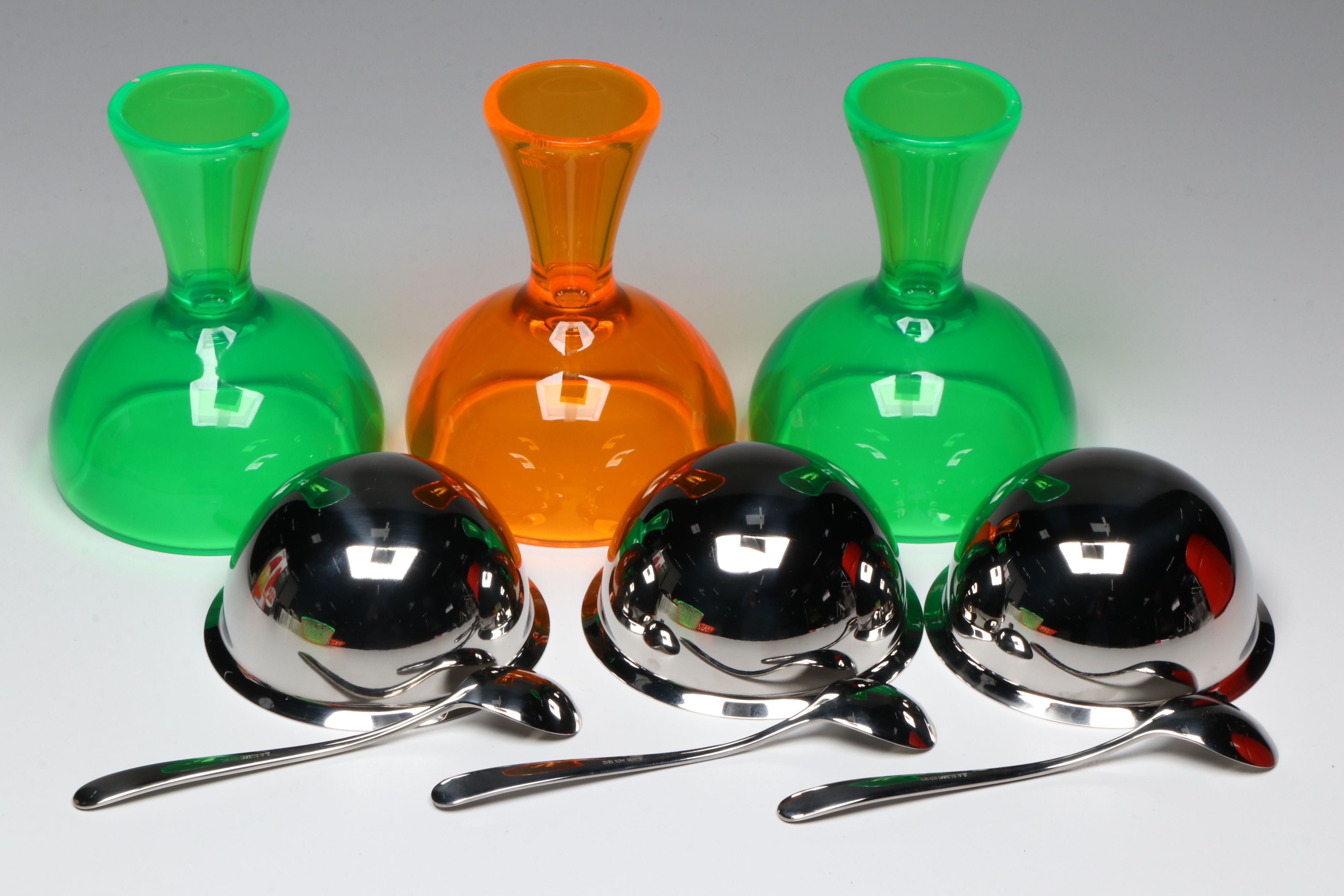 Alessi Italy Thermoplastic Resin Ice Cream Bowls with More Kitchen Accessories