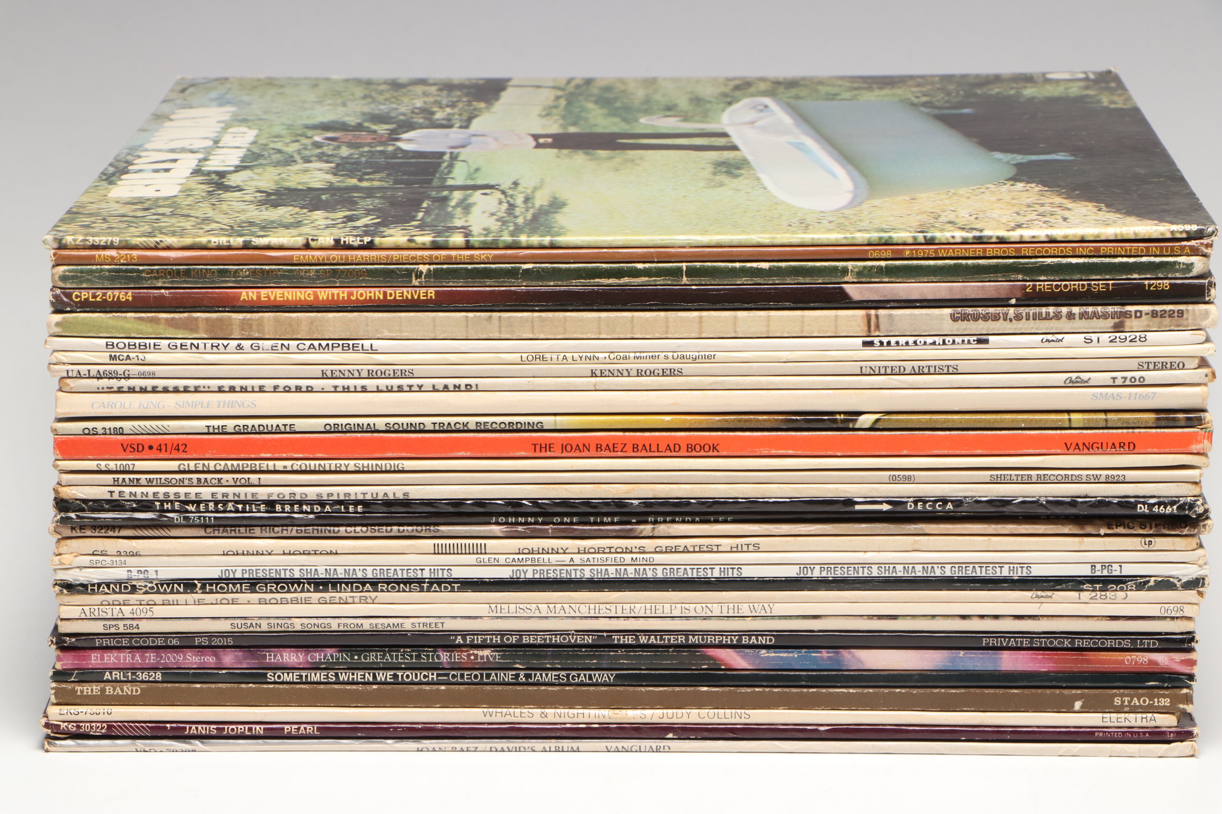 Emmylou Harris, Carole King, Glen Campbell, and More Vinyl Records