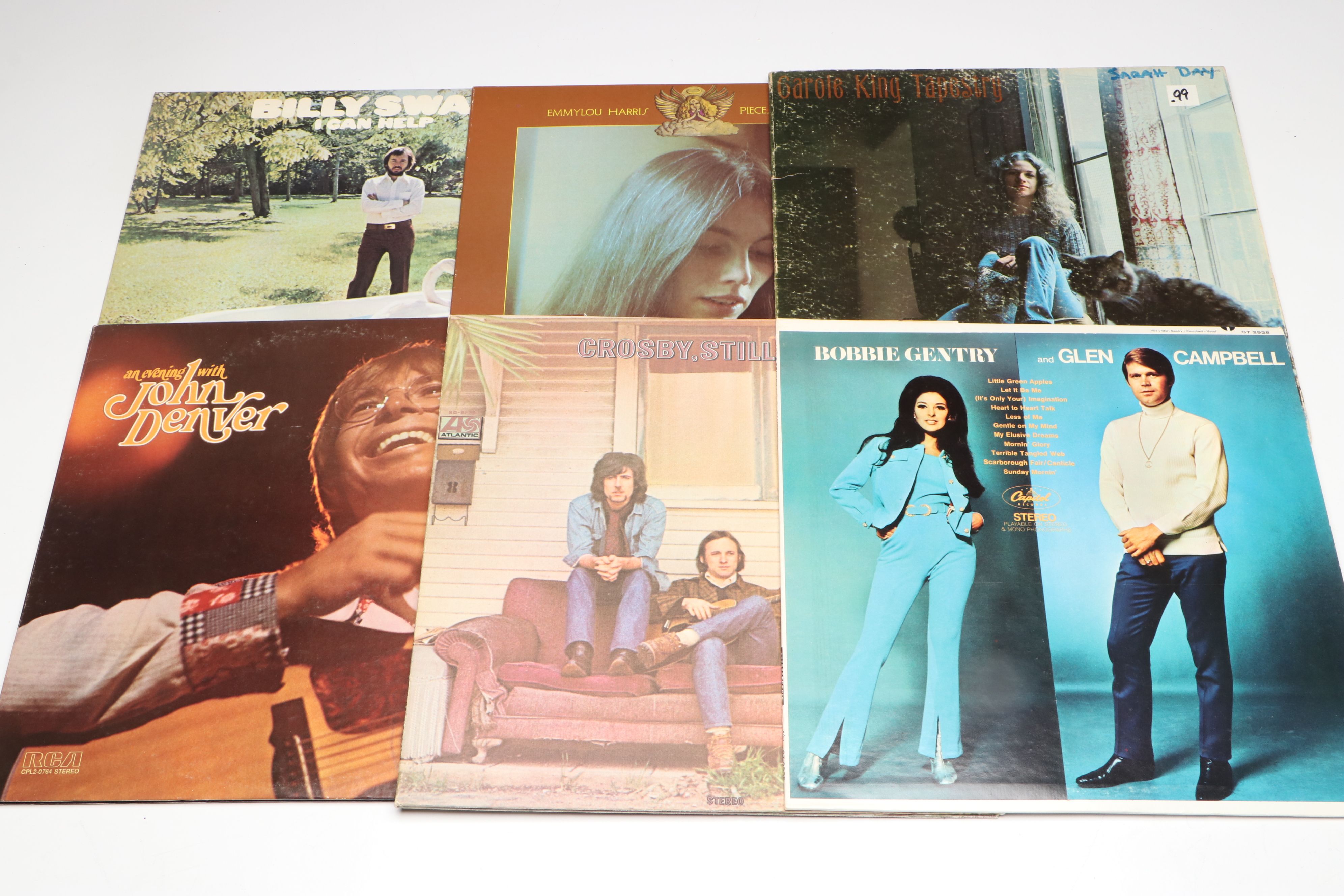 Emmylou Harris, Carole King, Glen Campbell, and More Vinyl Records