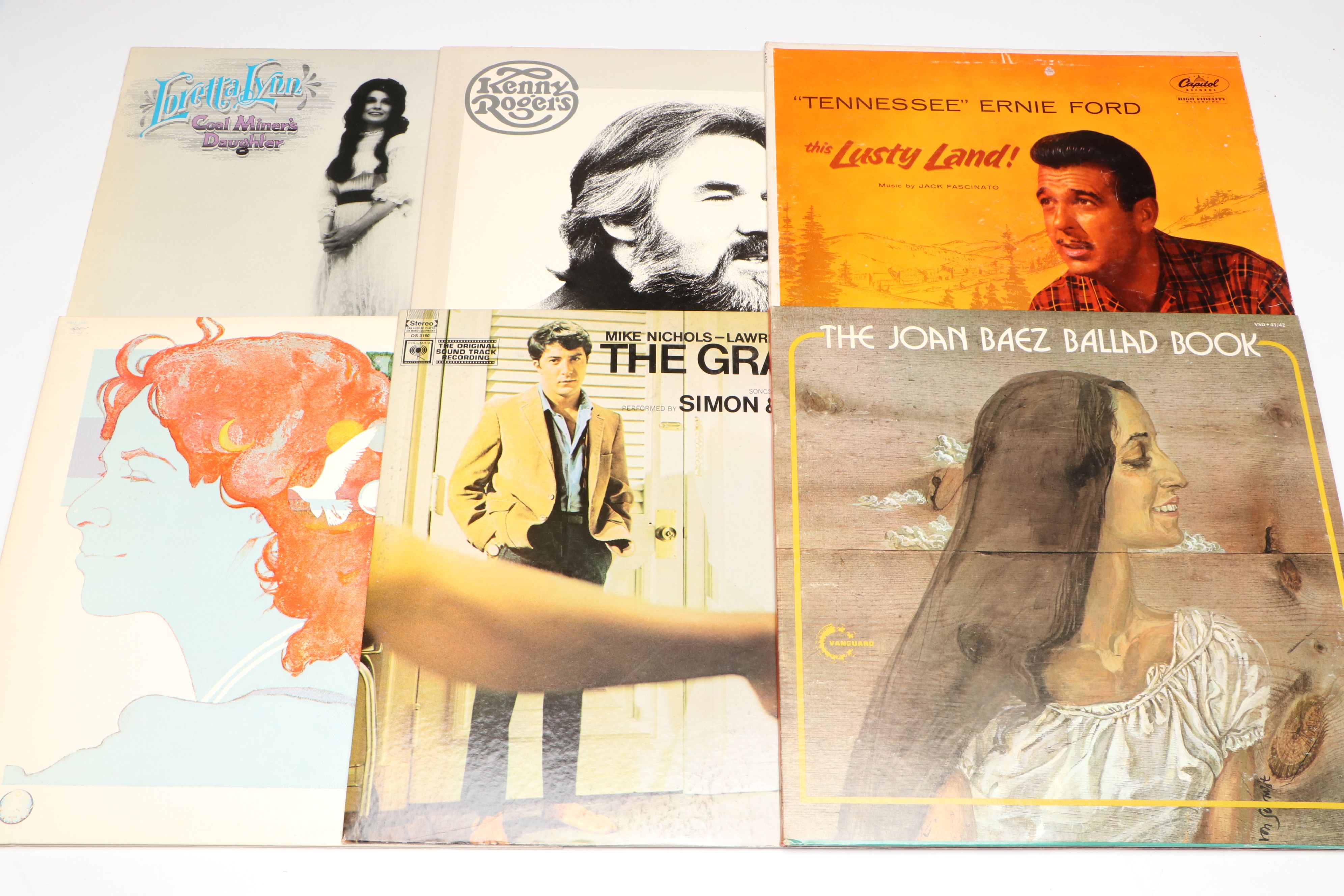 Emmylou Harris, Carole King, Glen Campbell, and More Vinyl Records