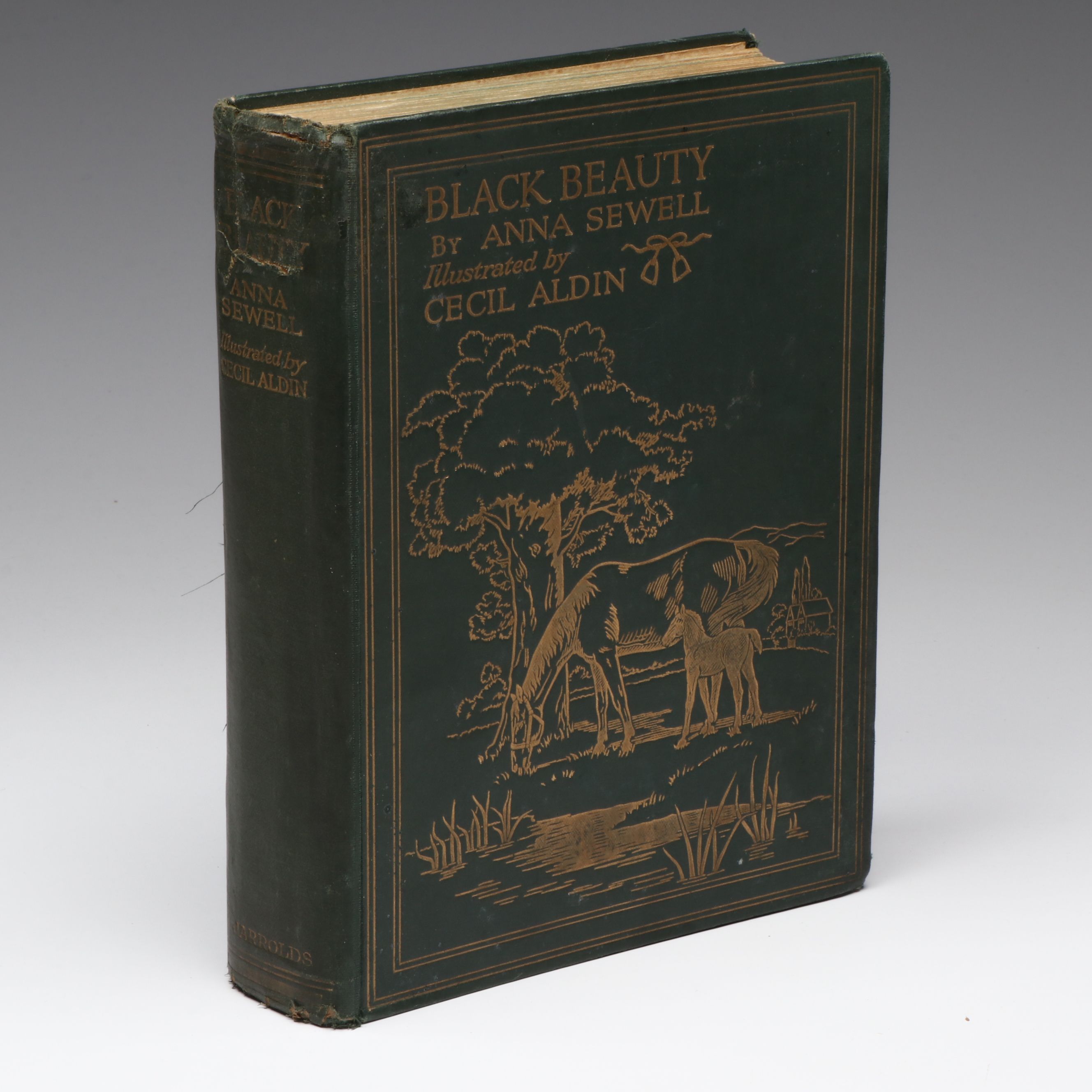 Cecil Aldin Illustrated "Black Beauty" by Anna Sewell, Early 20th Century