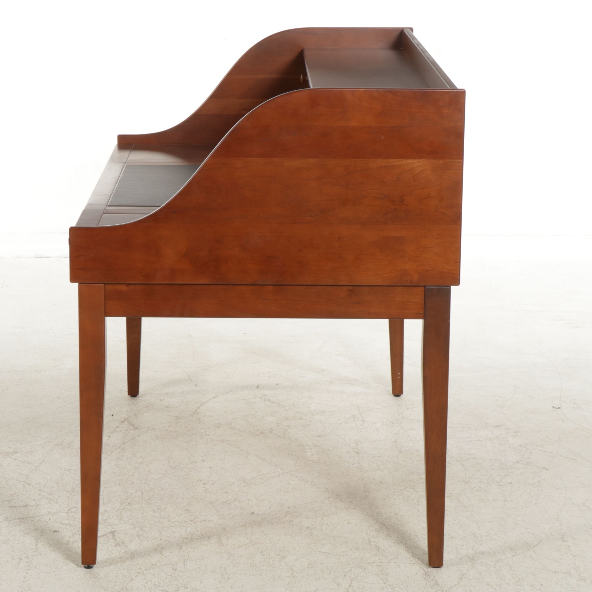 Arhaus Shaker Style Cherry Writing Desk with Arrow-Back Office Chair