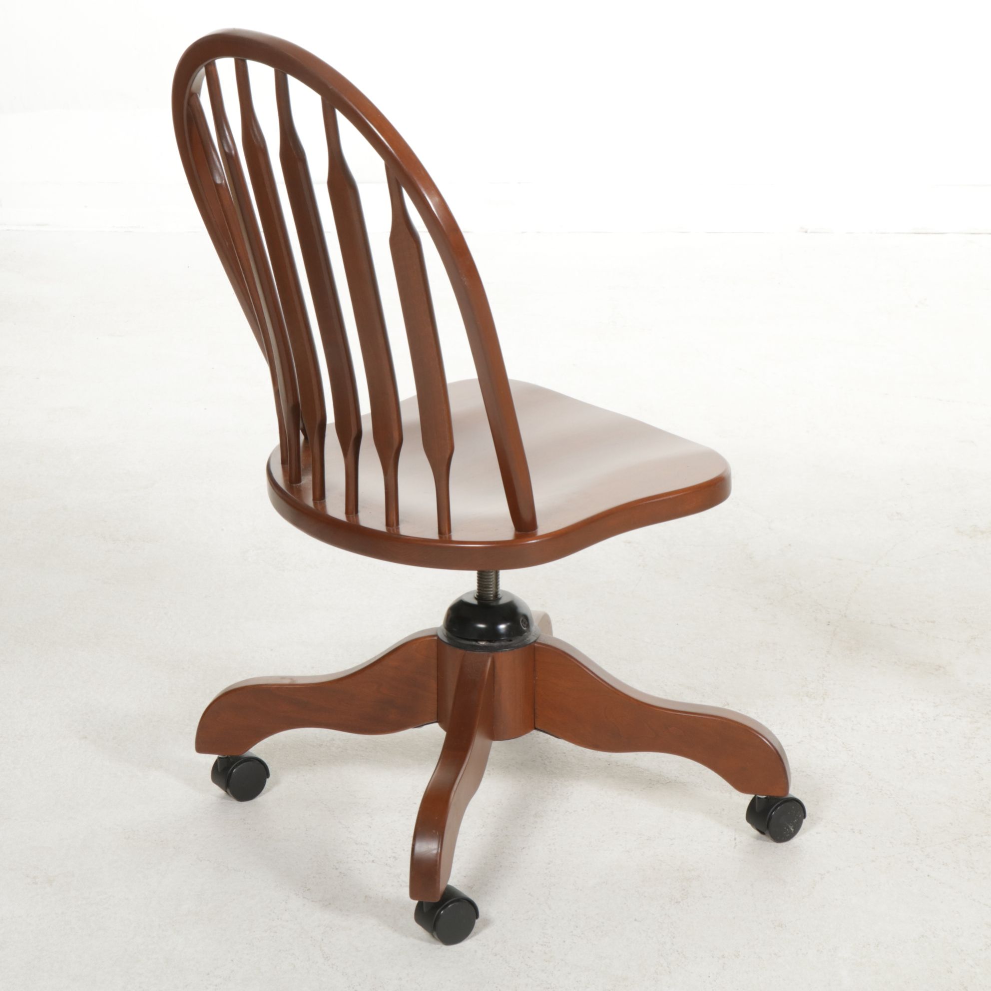 Arhaus Shaker Style Cherry Writing Desk with Arrow-Back Office Chair