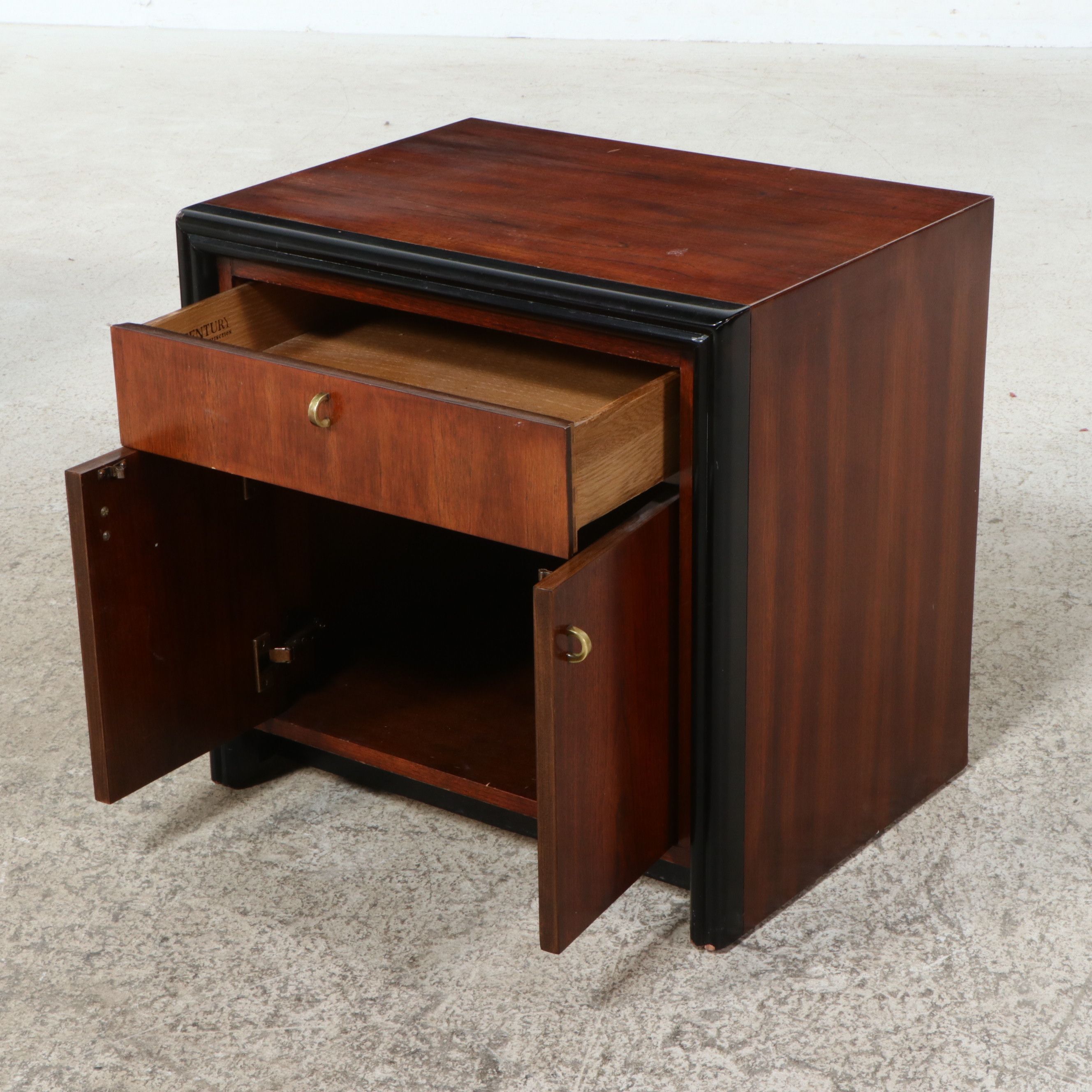 Pair of Century Furniture Mahogany Nightstands