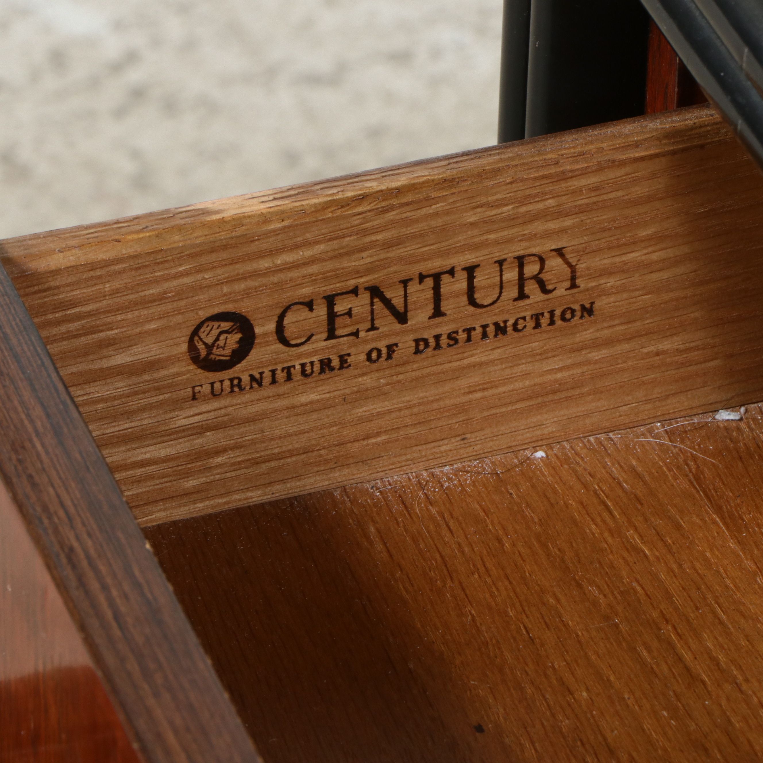 Pair of Century Furniture Mahogany Nightstands