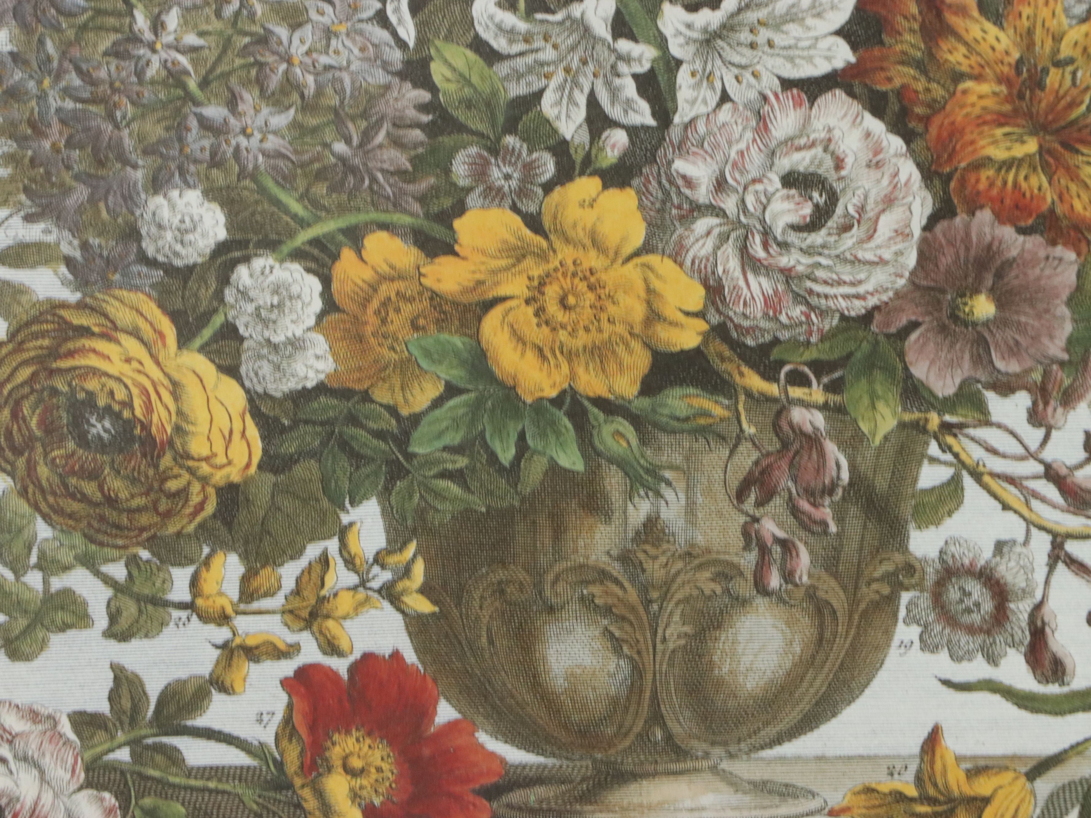 Floral Offset Lithographs After Robert Furber "Twelve Months of Flowers"