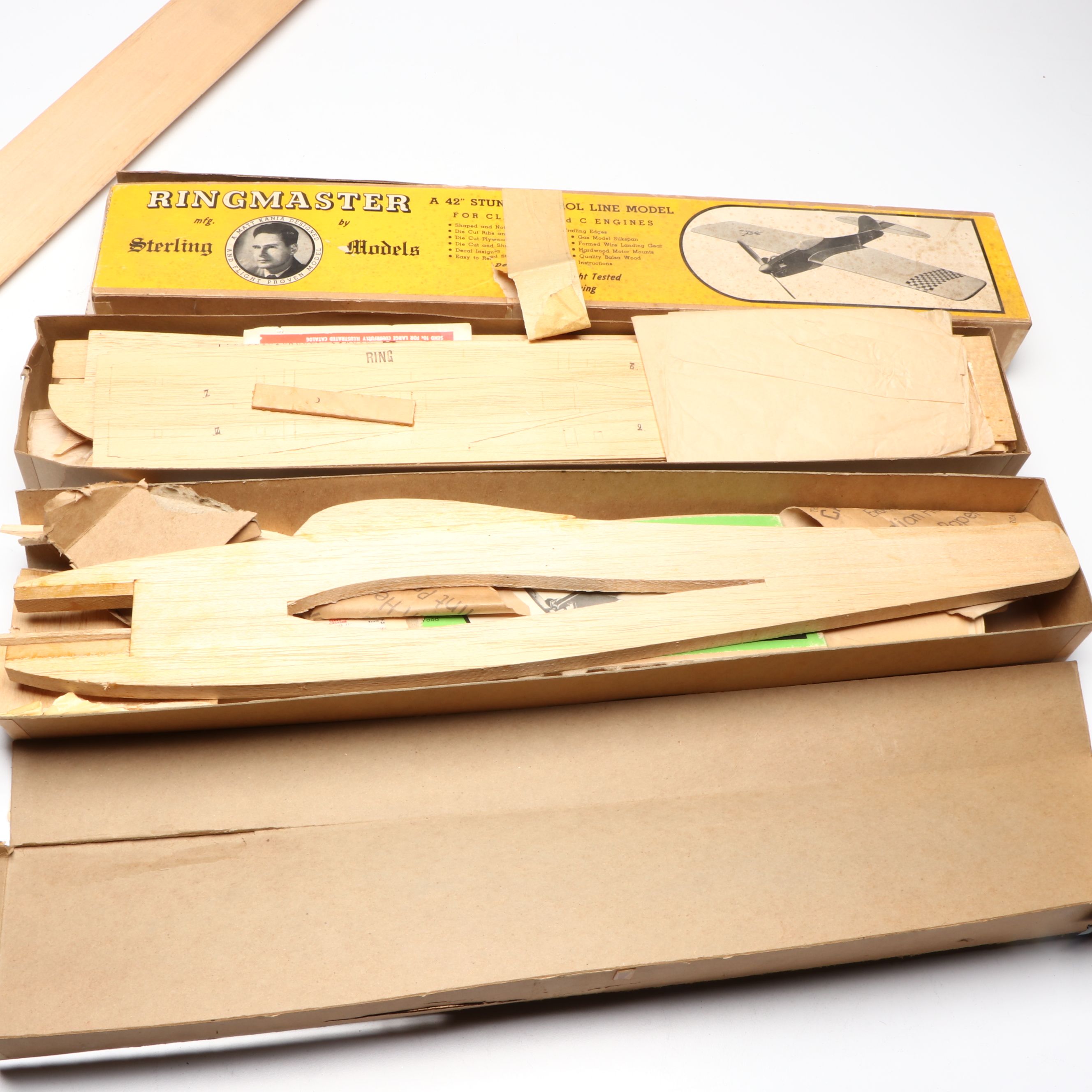 Sterling Models "Ringmaster" and "F-51 Mustang" with Other Model Parts and Toys