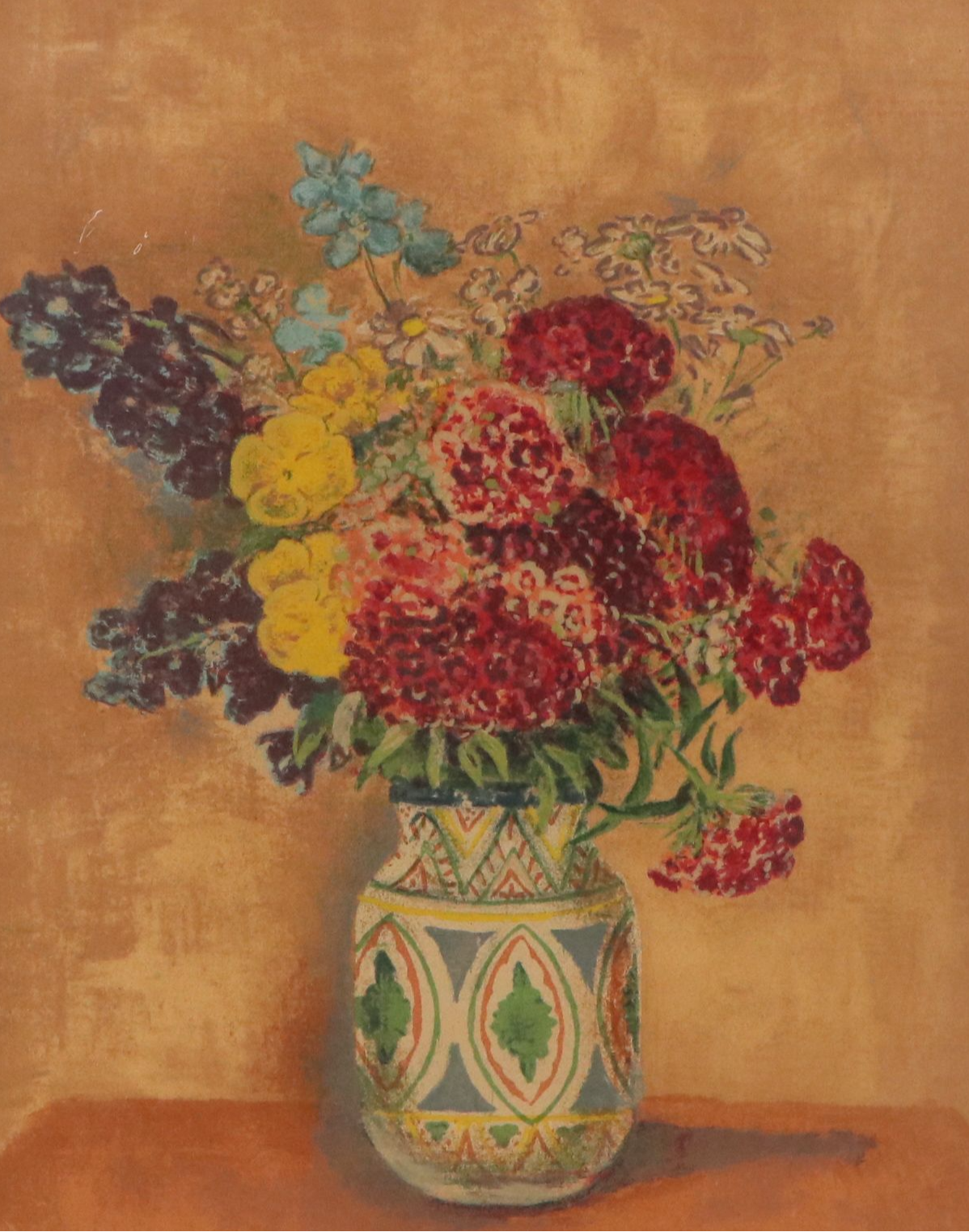 Marie Macpherson Silkscreen on Paper "Bouquet (Field Bouquet)," Circa 1947
