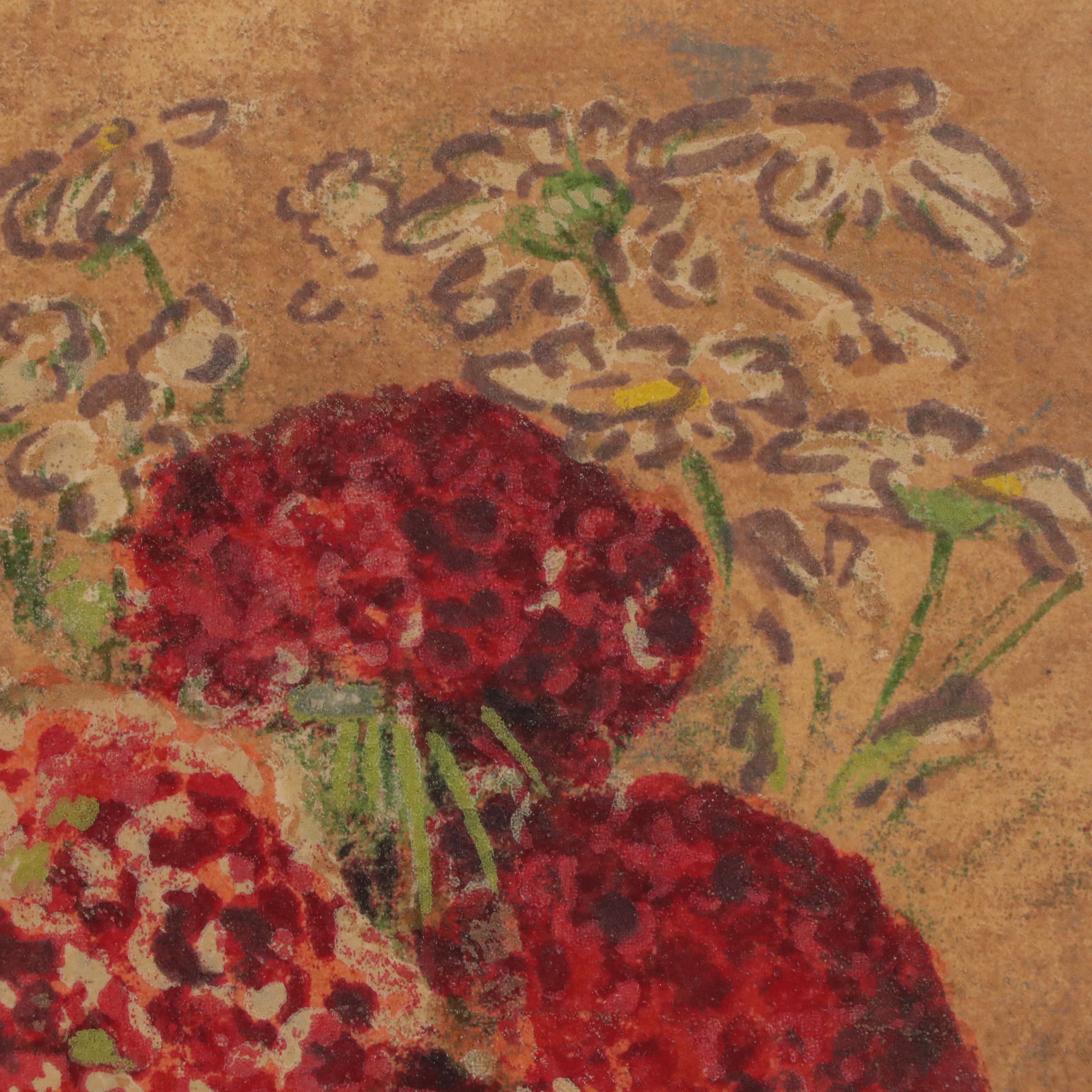 Marie Macpherson Silkscreen on Paper "Bouquet (Field Bouquet)," Circa 1947