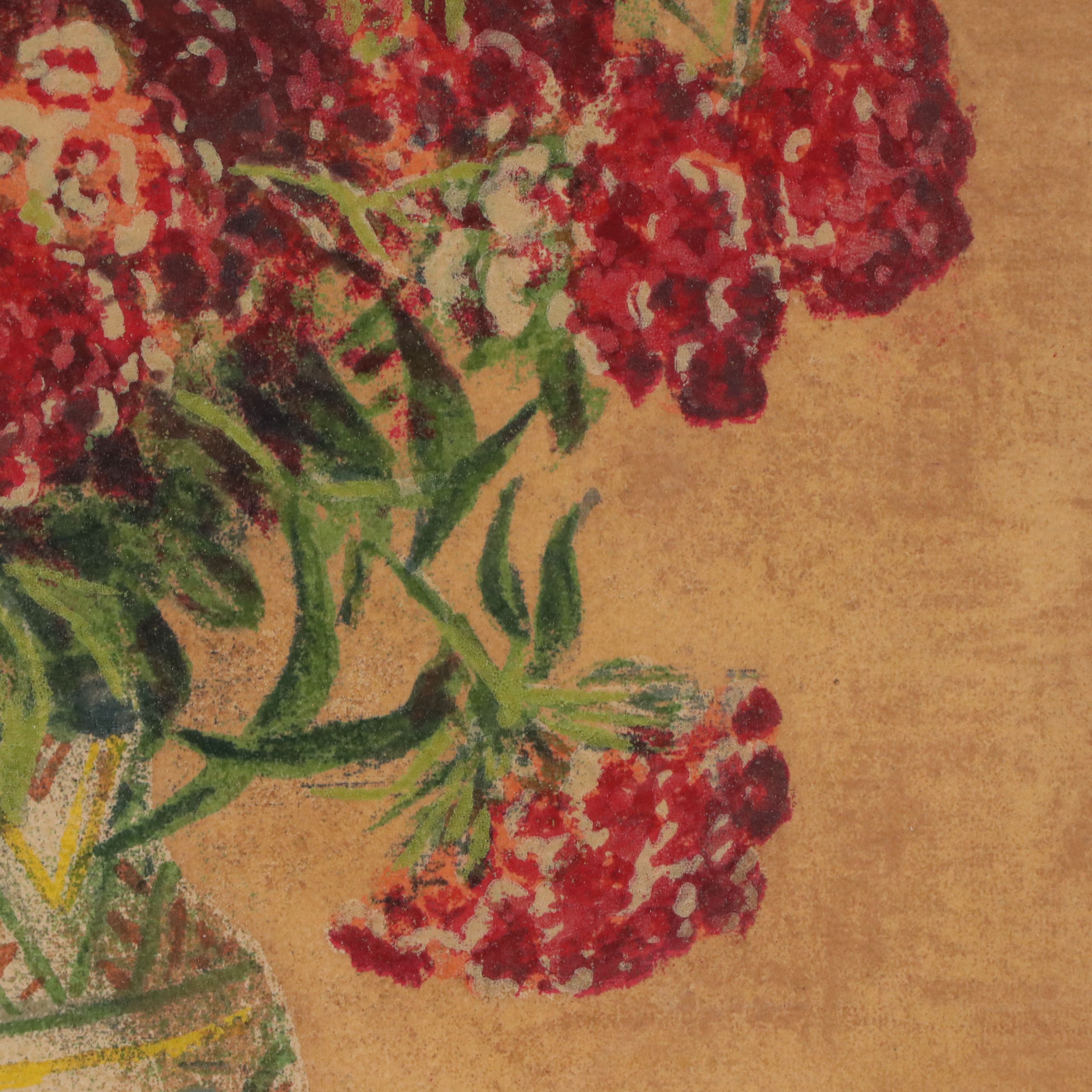 Marie Macpherson Silkscreen on Paper "Bouquet (Field Bouquet)," Circa 1947