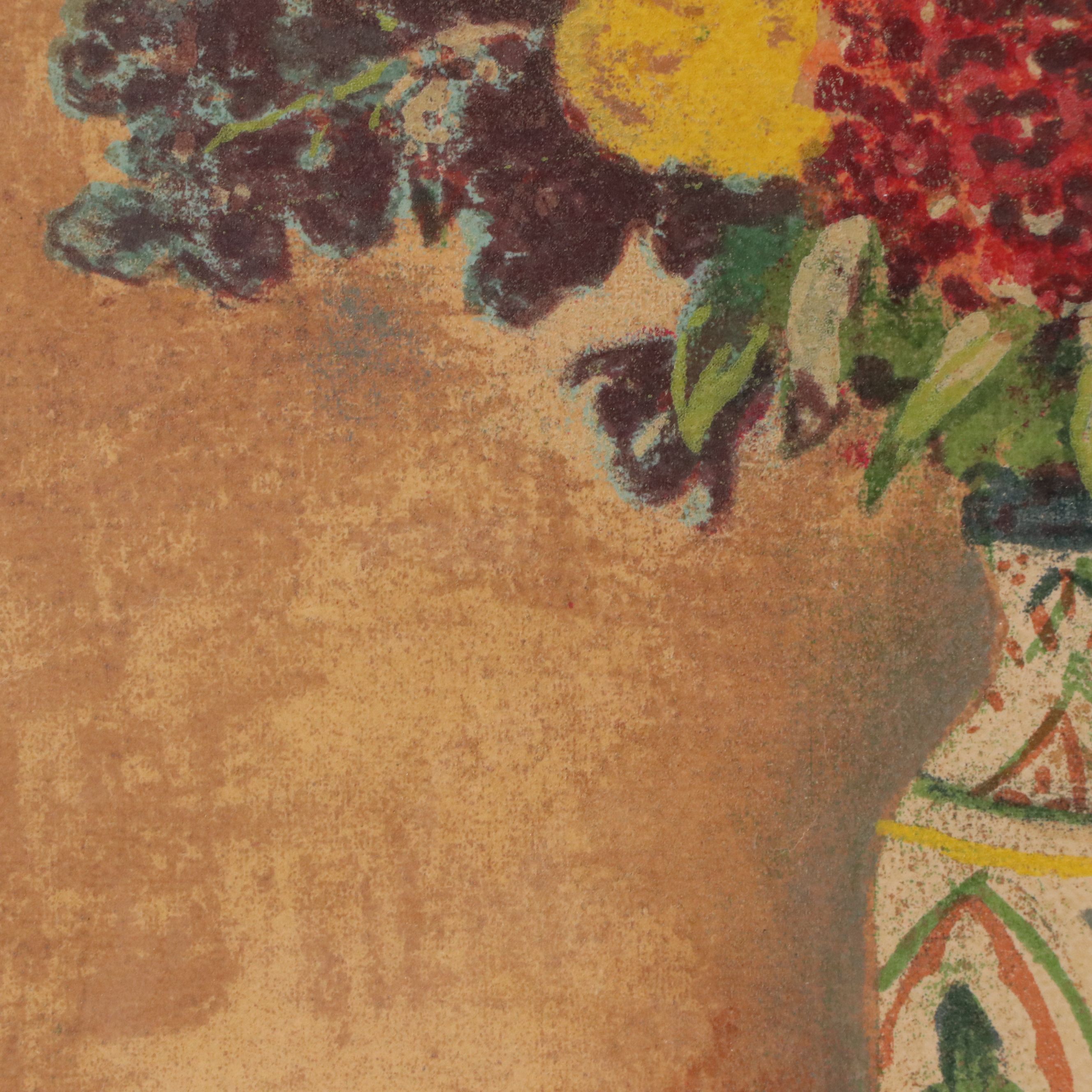 Marie Macpherson Silkscreen on Paper "Bouquet (Field Bouquet)," Circa 1947