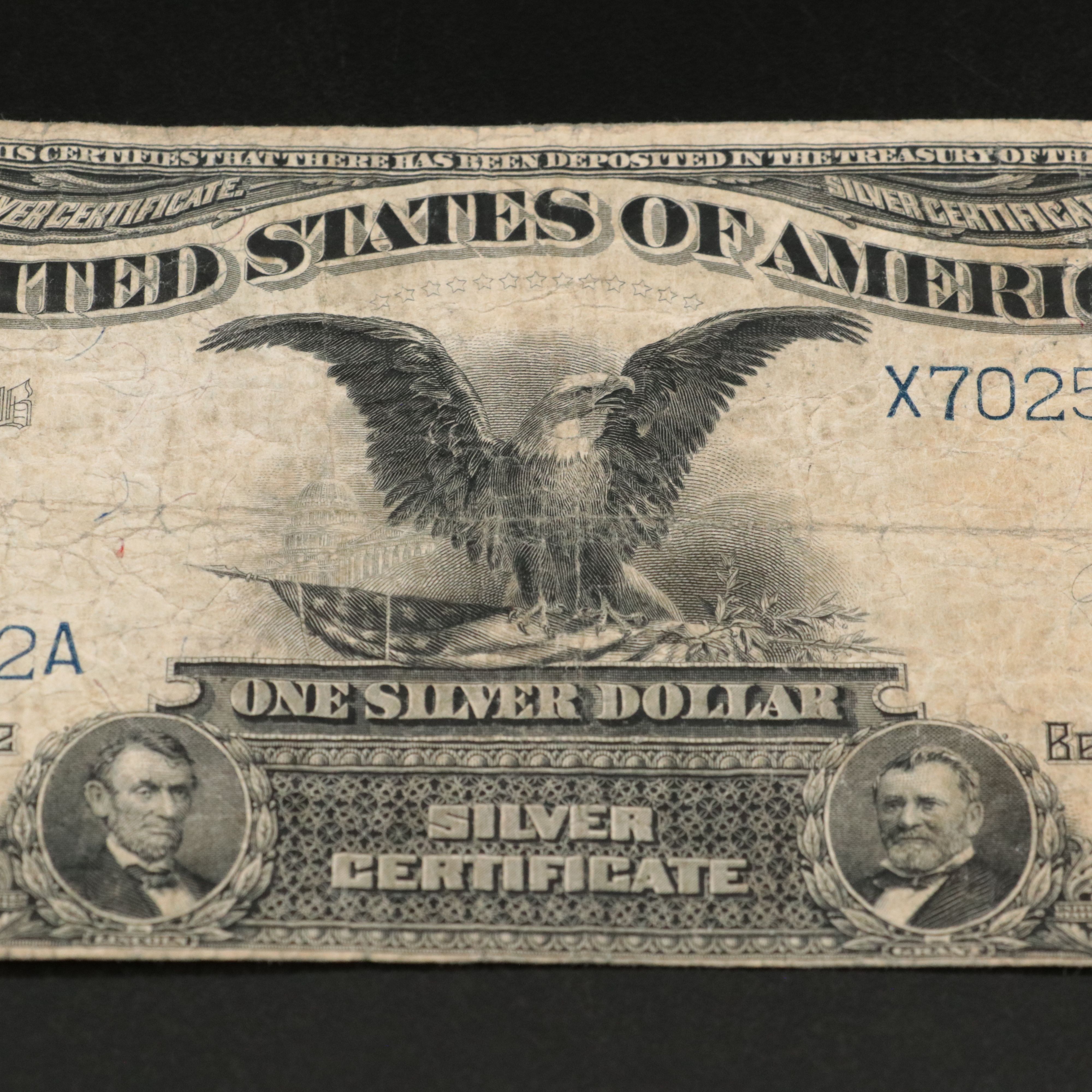 1899 Black Eagle One Dollar Silver Certificate