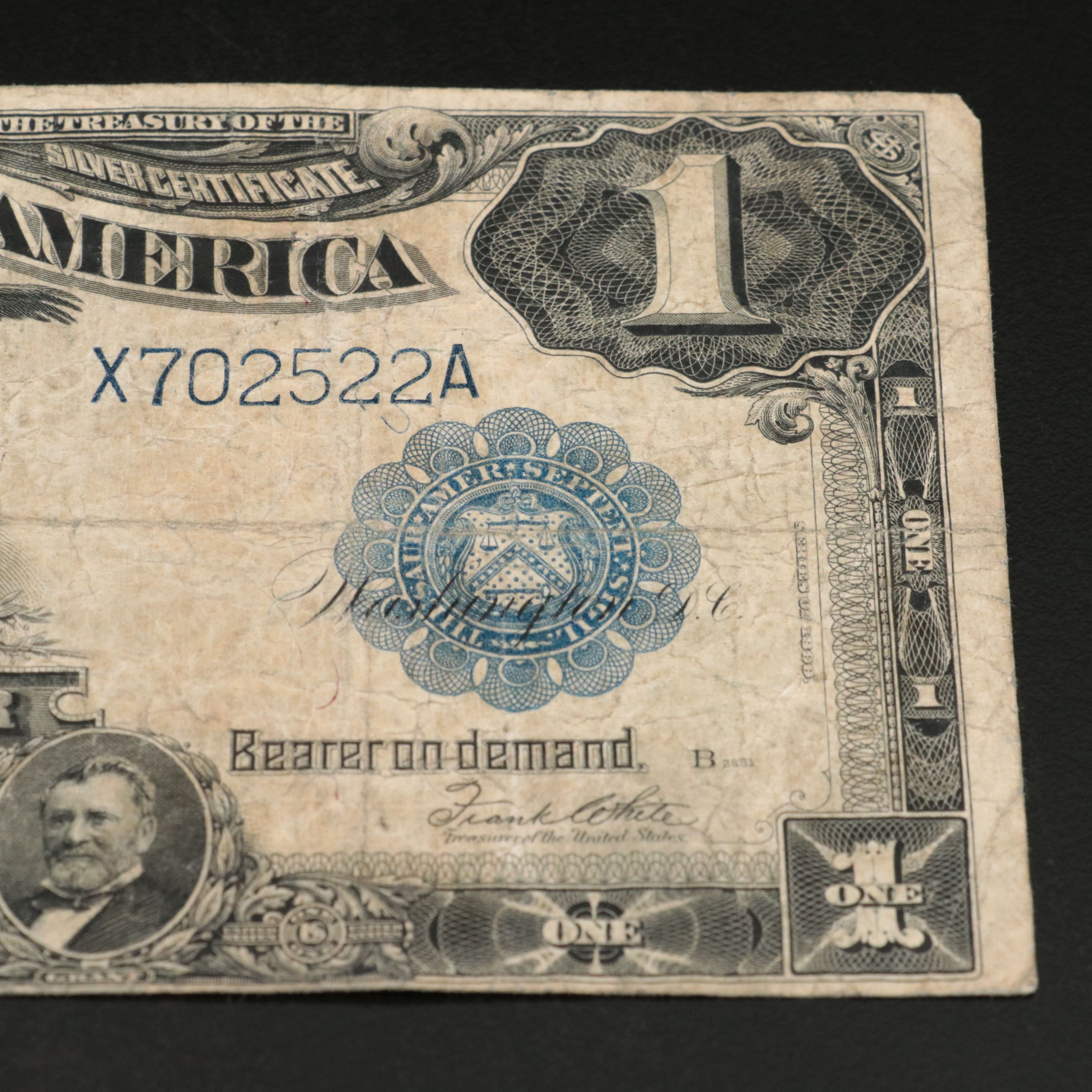 1899 Black Eagle One Dollar Silver Certificate