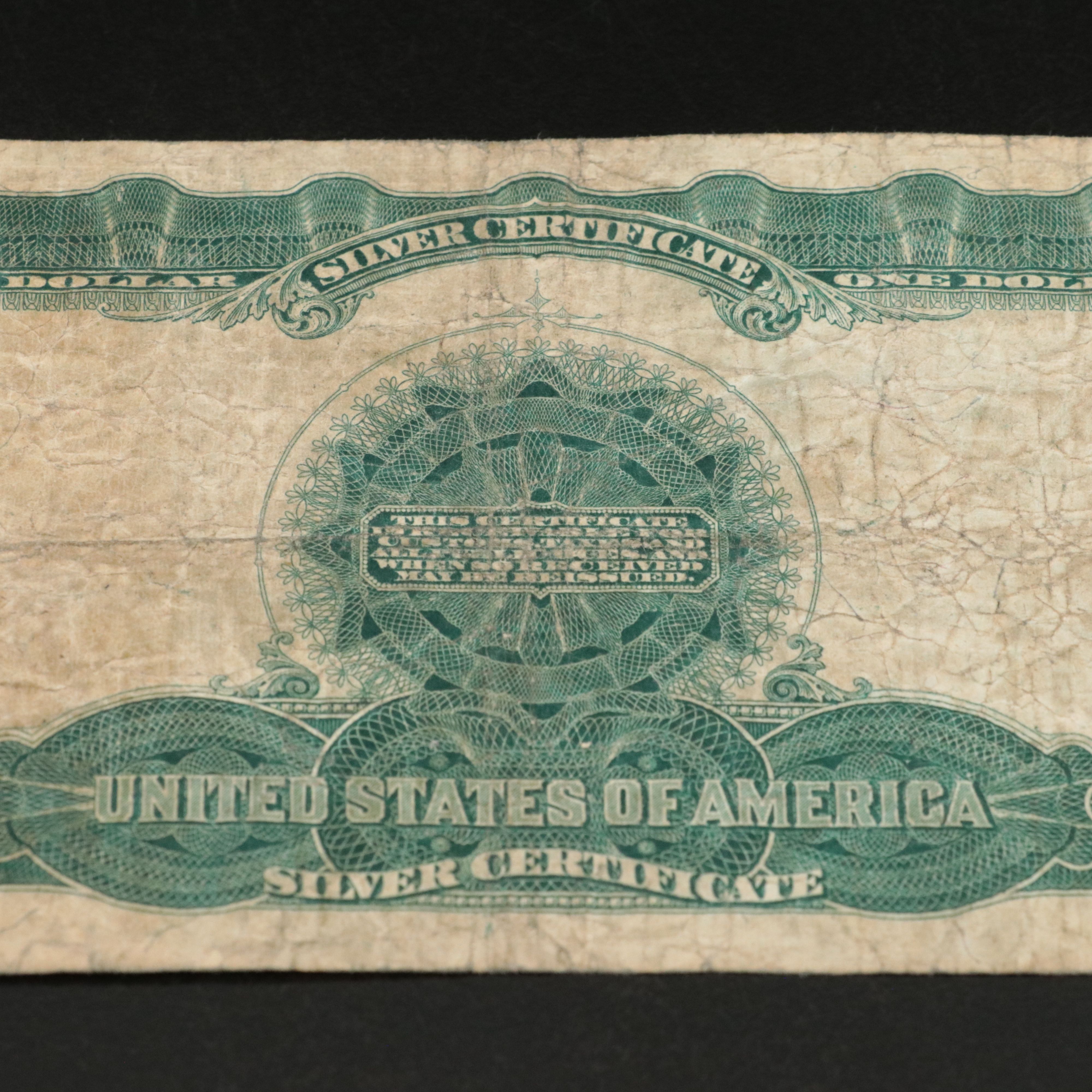 1899 Black Eagle One Dollar Silver Certificate