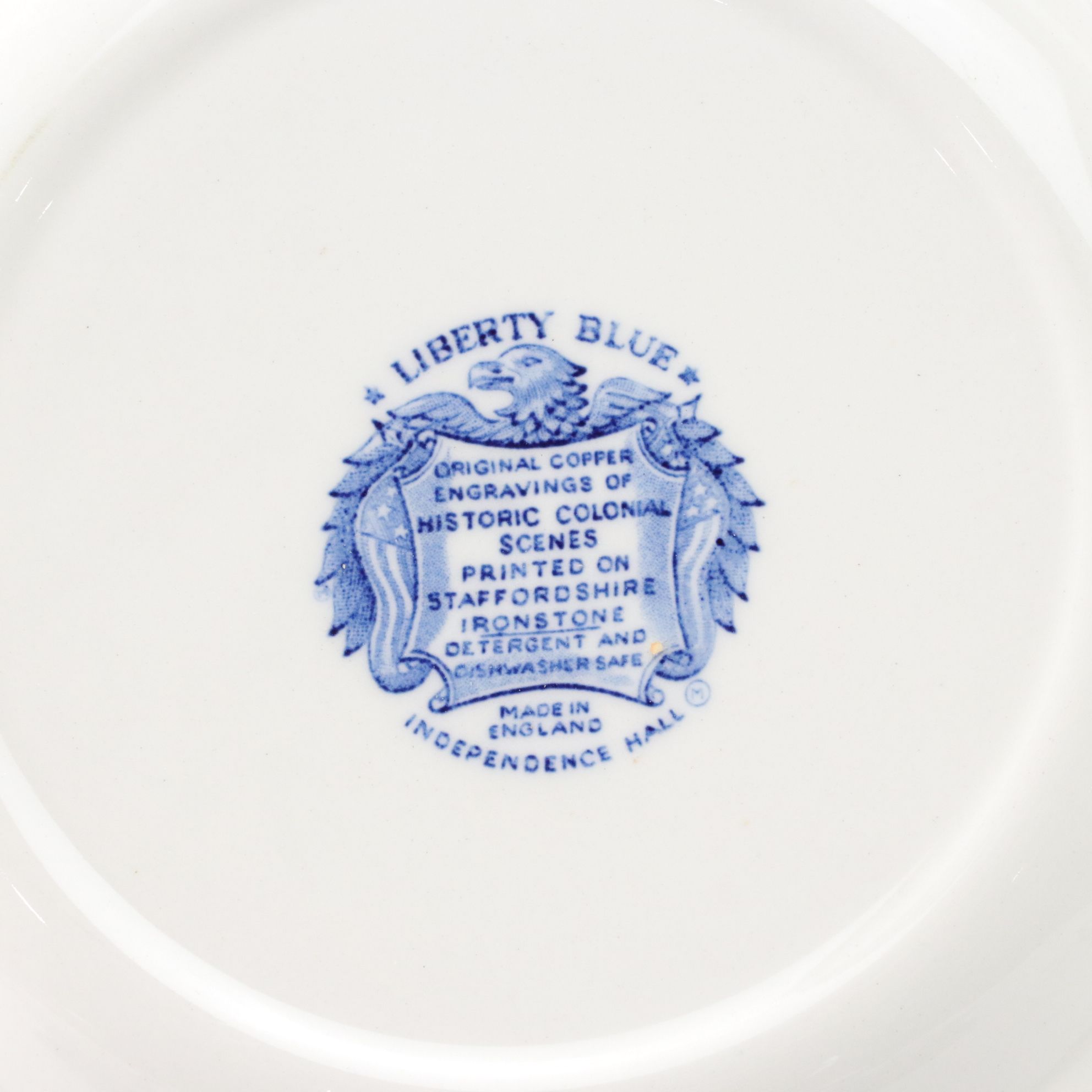 Staffordshire "Liberty Blue" Ironstone Plates, Platter and Other Dinnerware