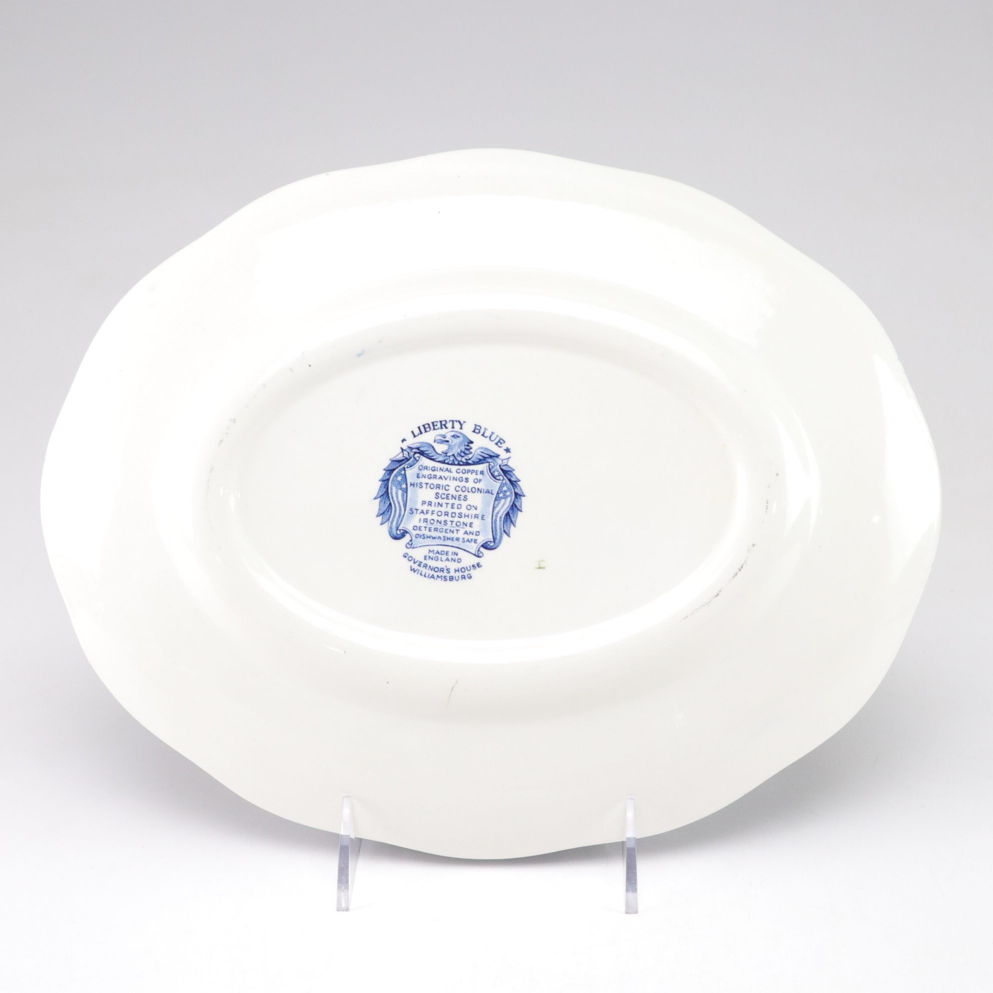 Staffordshire "Liberty Blue" Ironstone Plates, Platter and Other Dinnerware