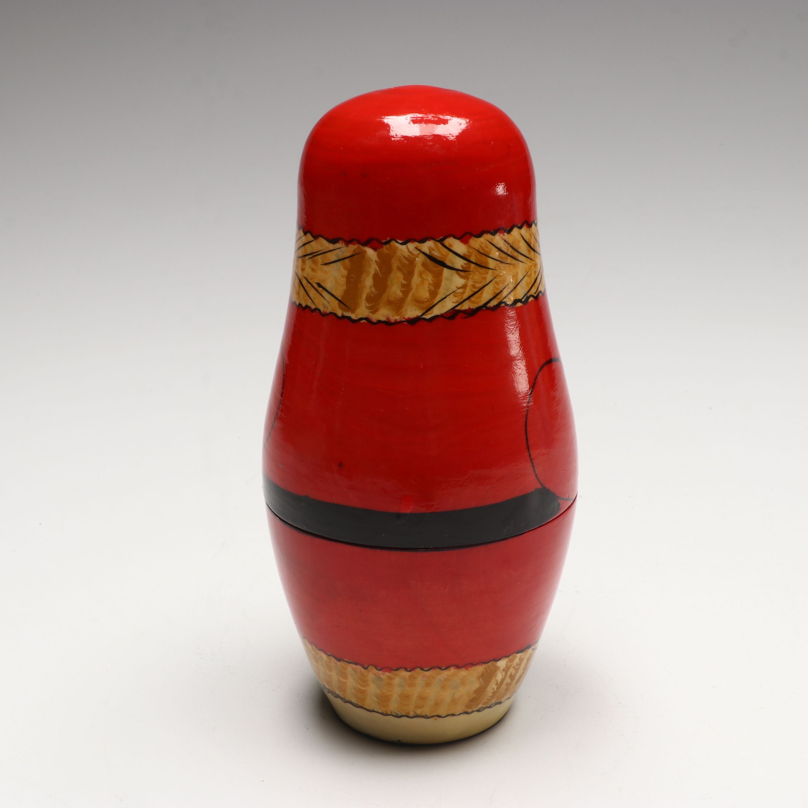 Matryoshka Hand-Painted and Enameled Nesting Santas