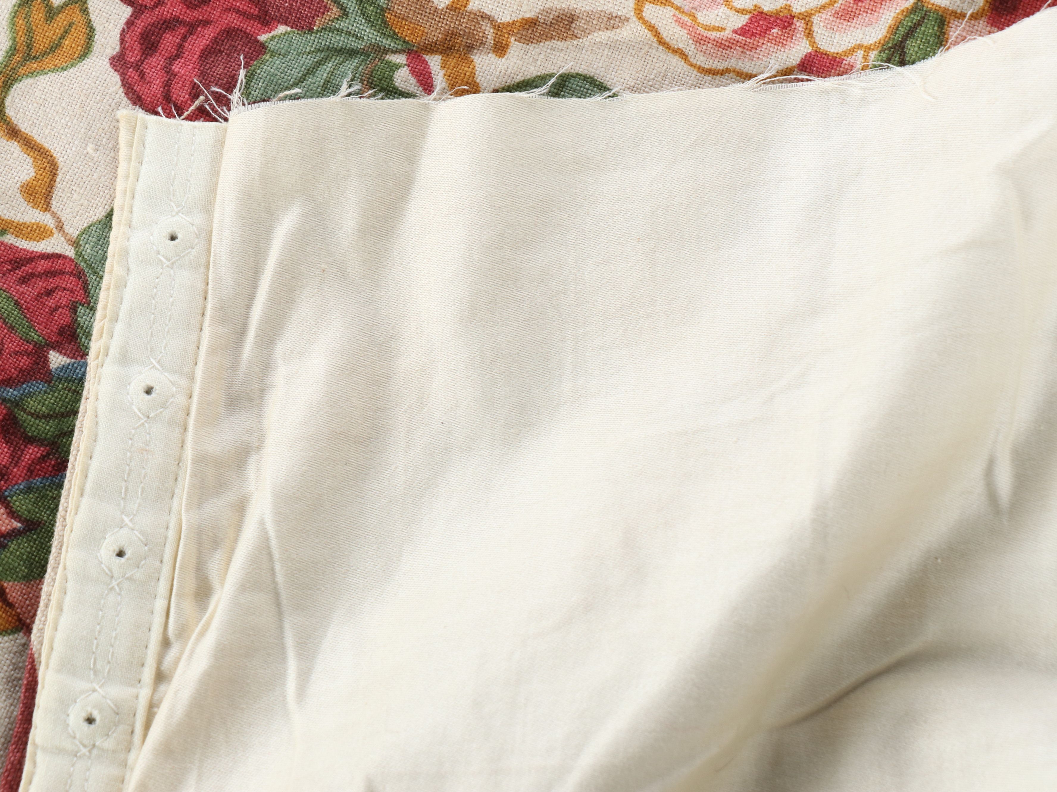 Handmade Exotic Bird Patterned Linen Curtains