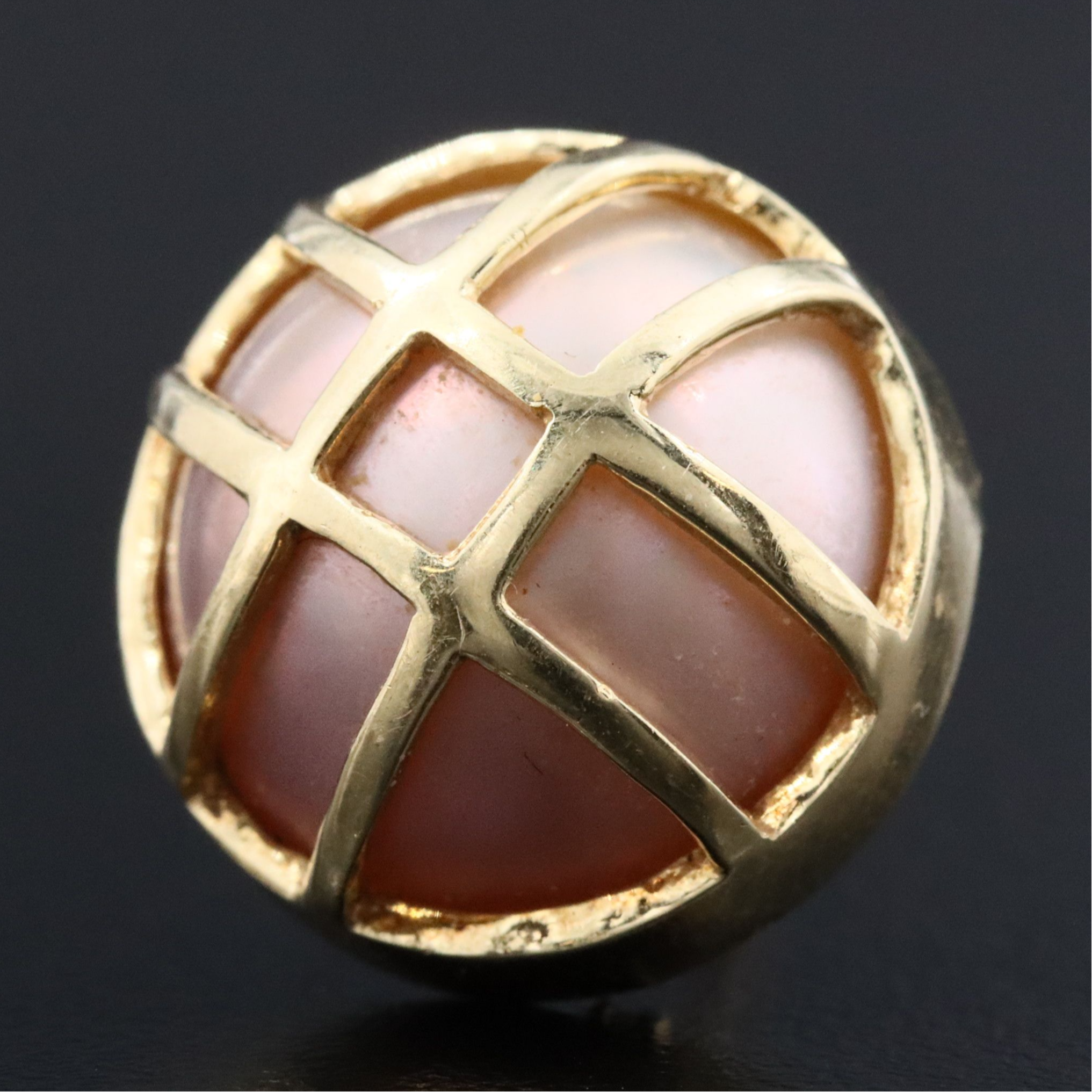 14K Mabé Pearl Earrings