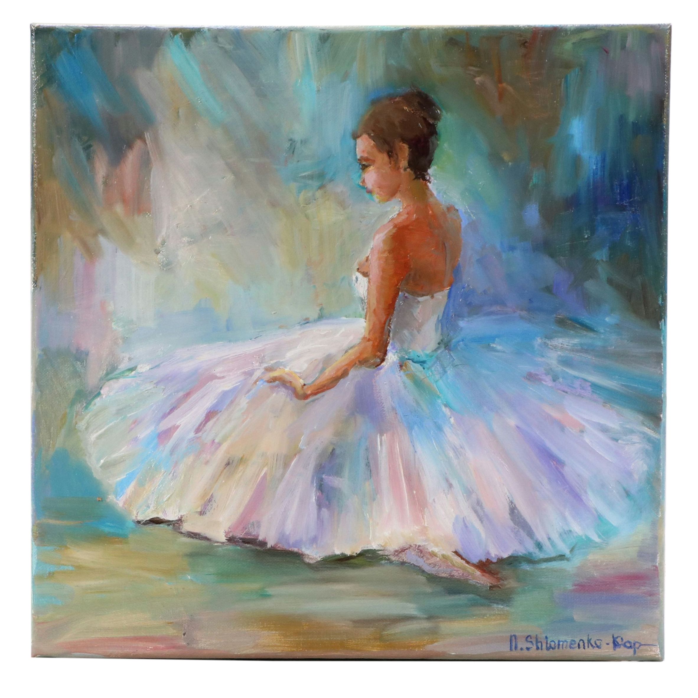 Nataliya Shlomenko Oil Painting "Ballerina," 2025