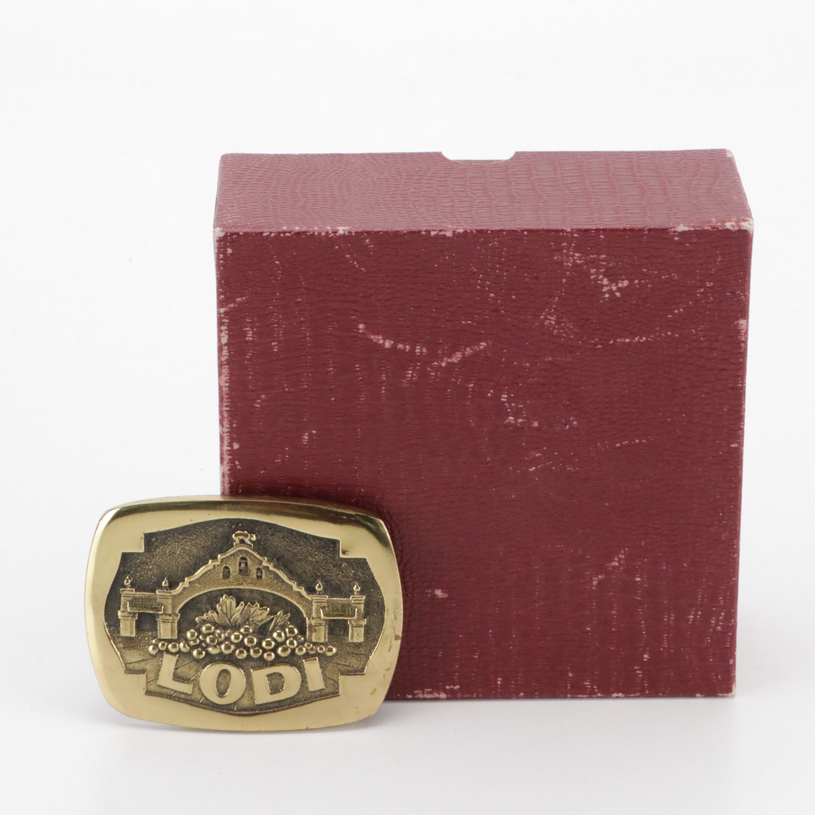 The Lodi Brass Buckle with Box