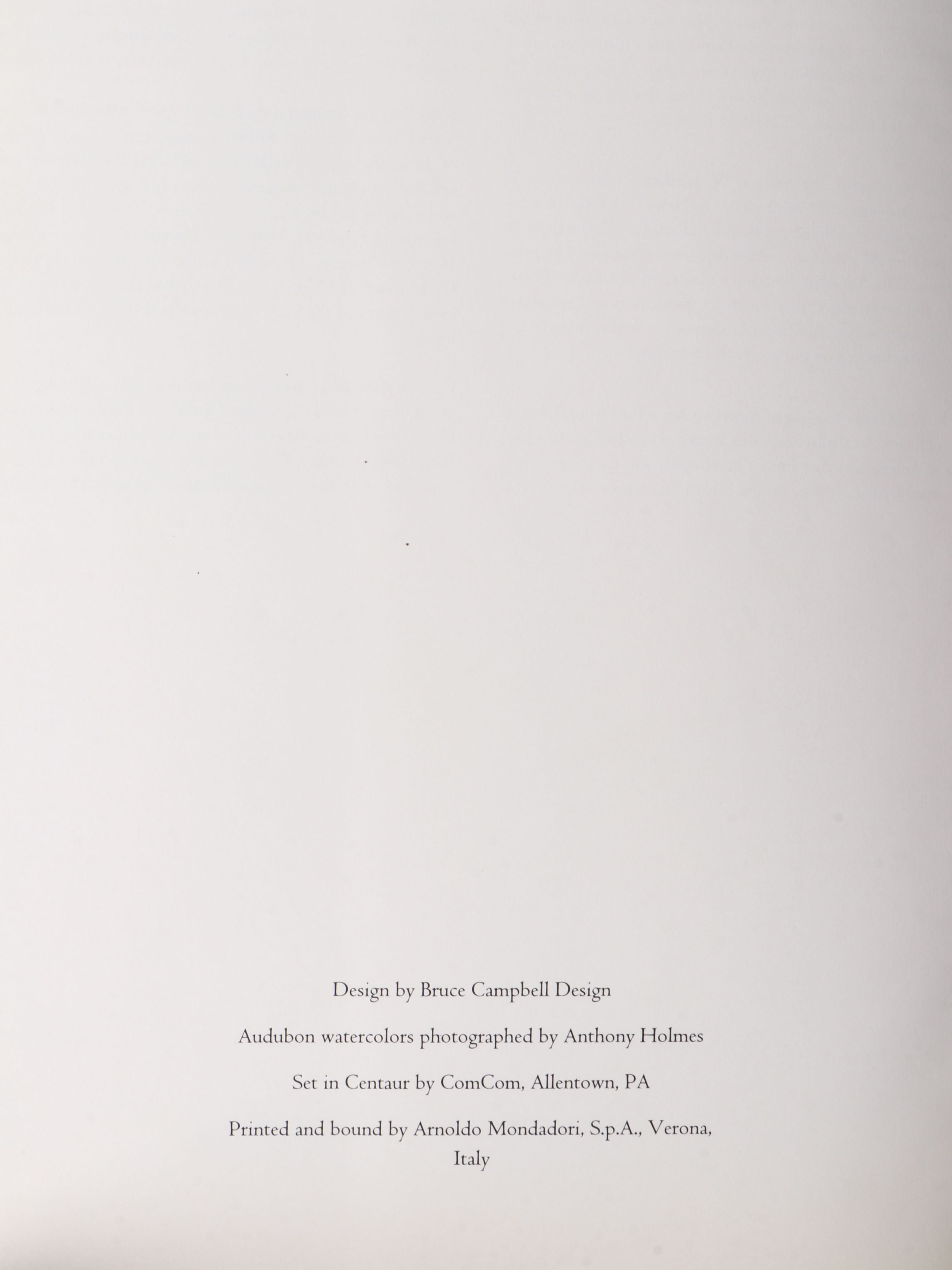 First Printing "John James Audubon: Watercolors for The Birds of America," 1993