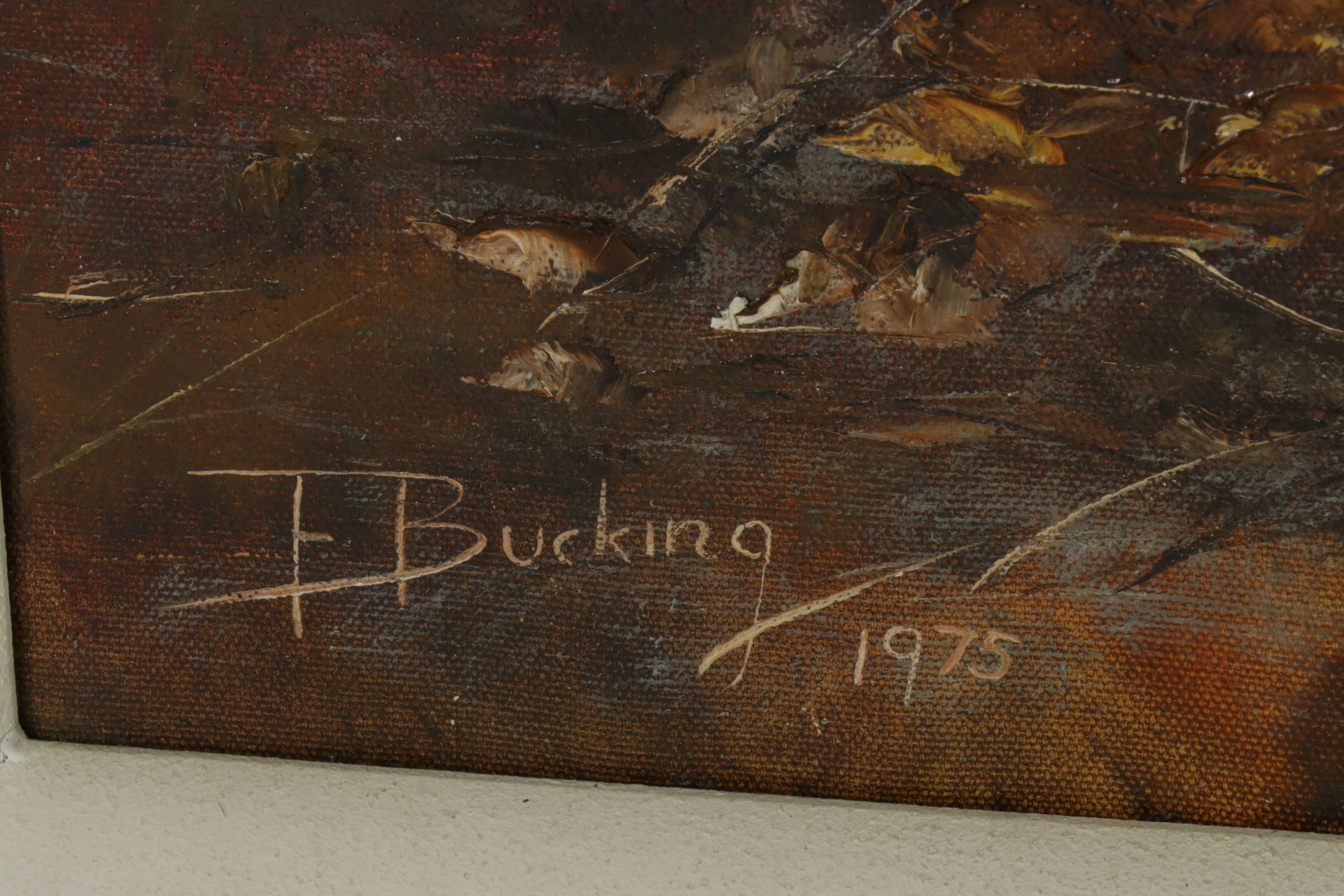 Ernestine Bucking Portrait Oil Painting of Child in a Marshy Field, 1974