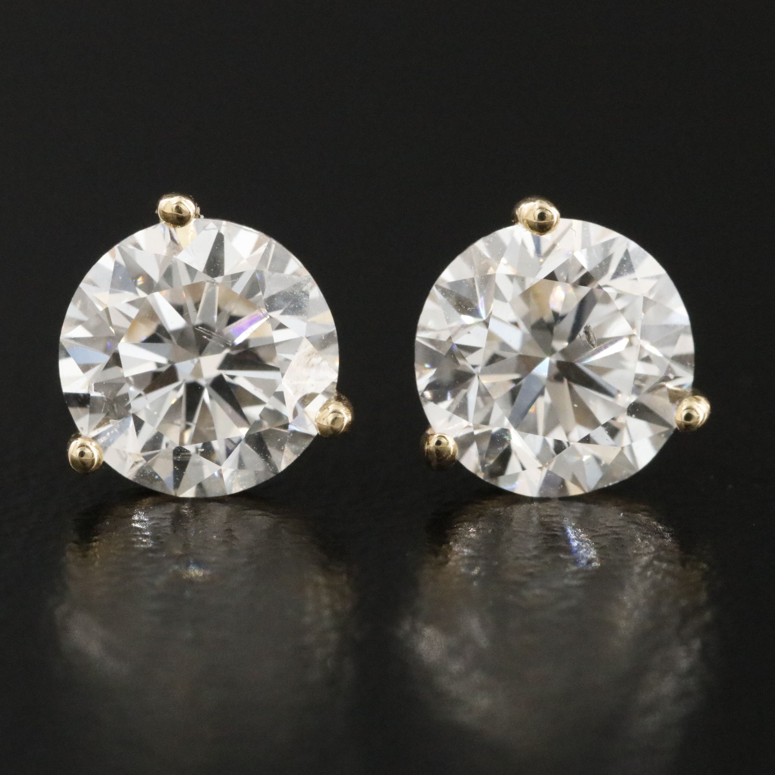 18K 3.00 CTW Lab Grown Diamond Stud Earrings