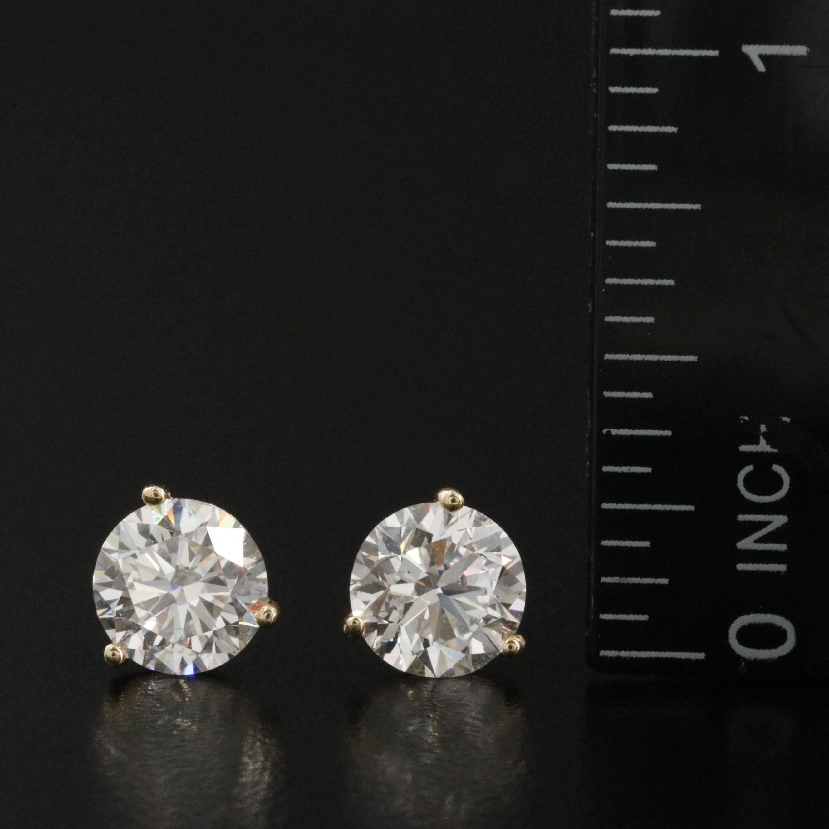 18K 3.00 CTW Lab Grown Diamond Stud Earrings